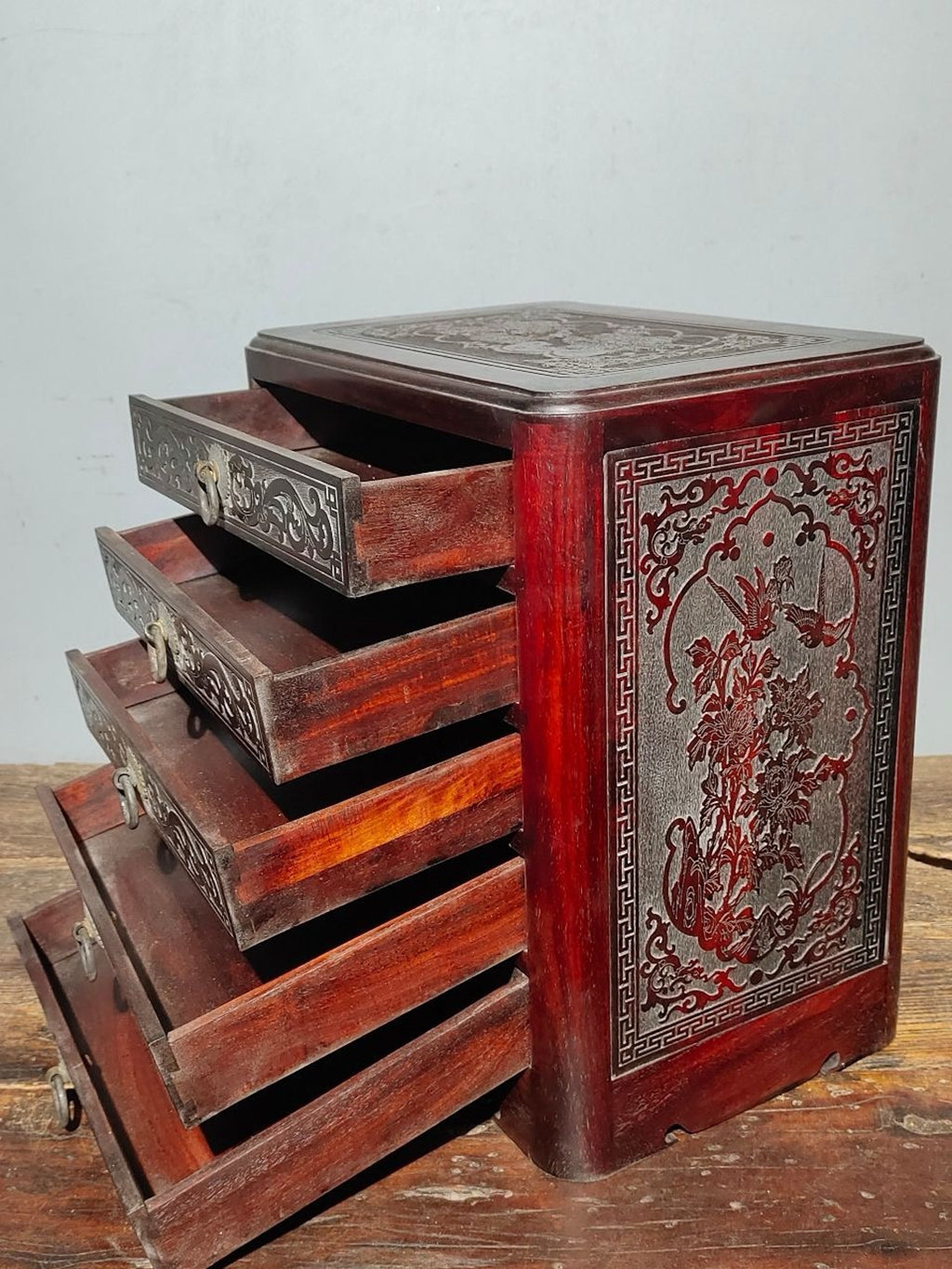 Old Sour Branch Wood Jewelry Box