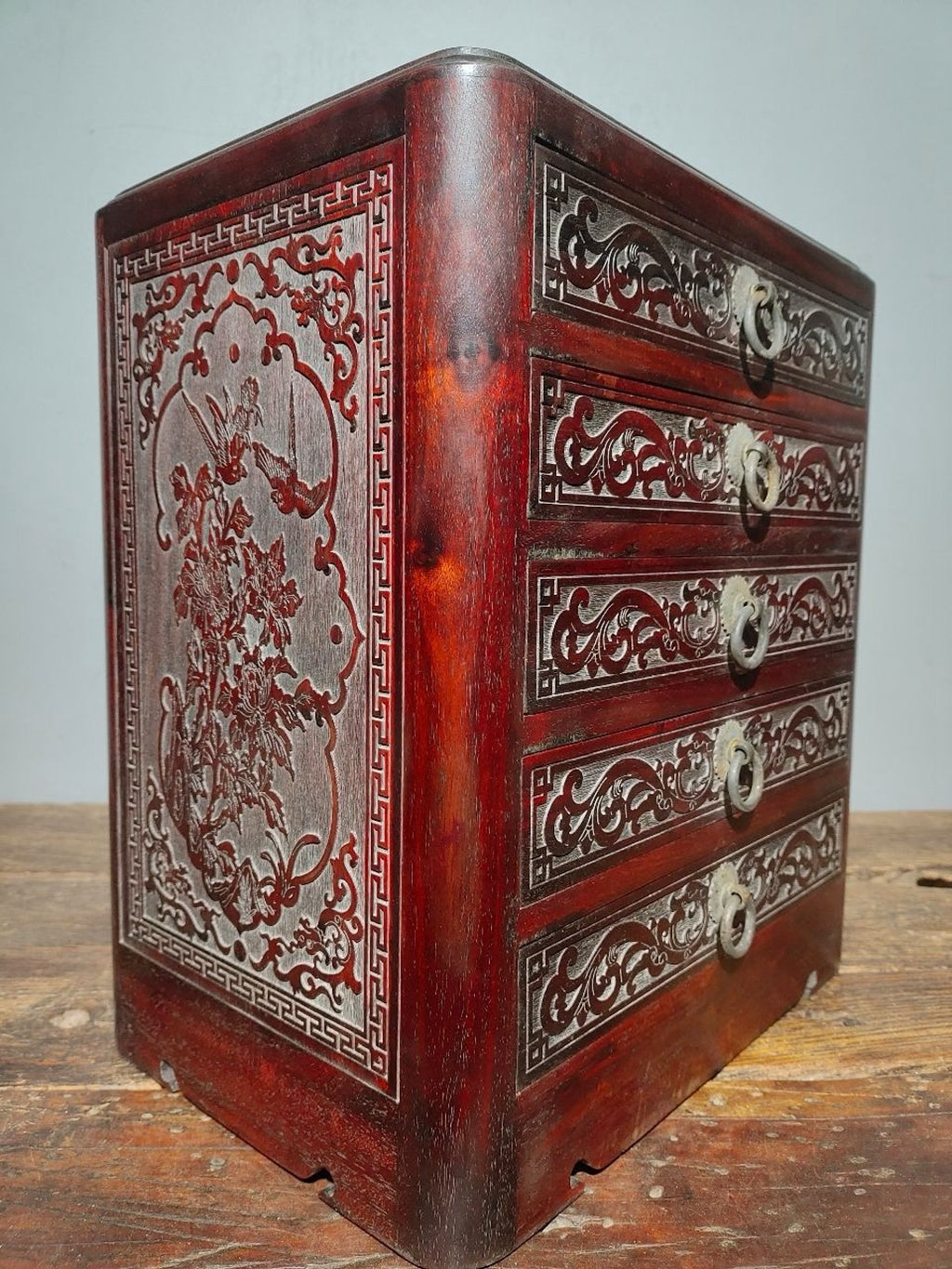 Old Sour Branch Wood Jewelry Box