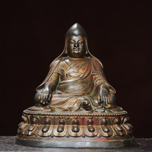 Chinese antique pure copper statue of the master Buddha