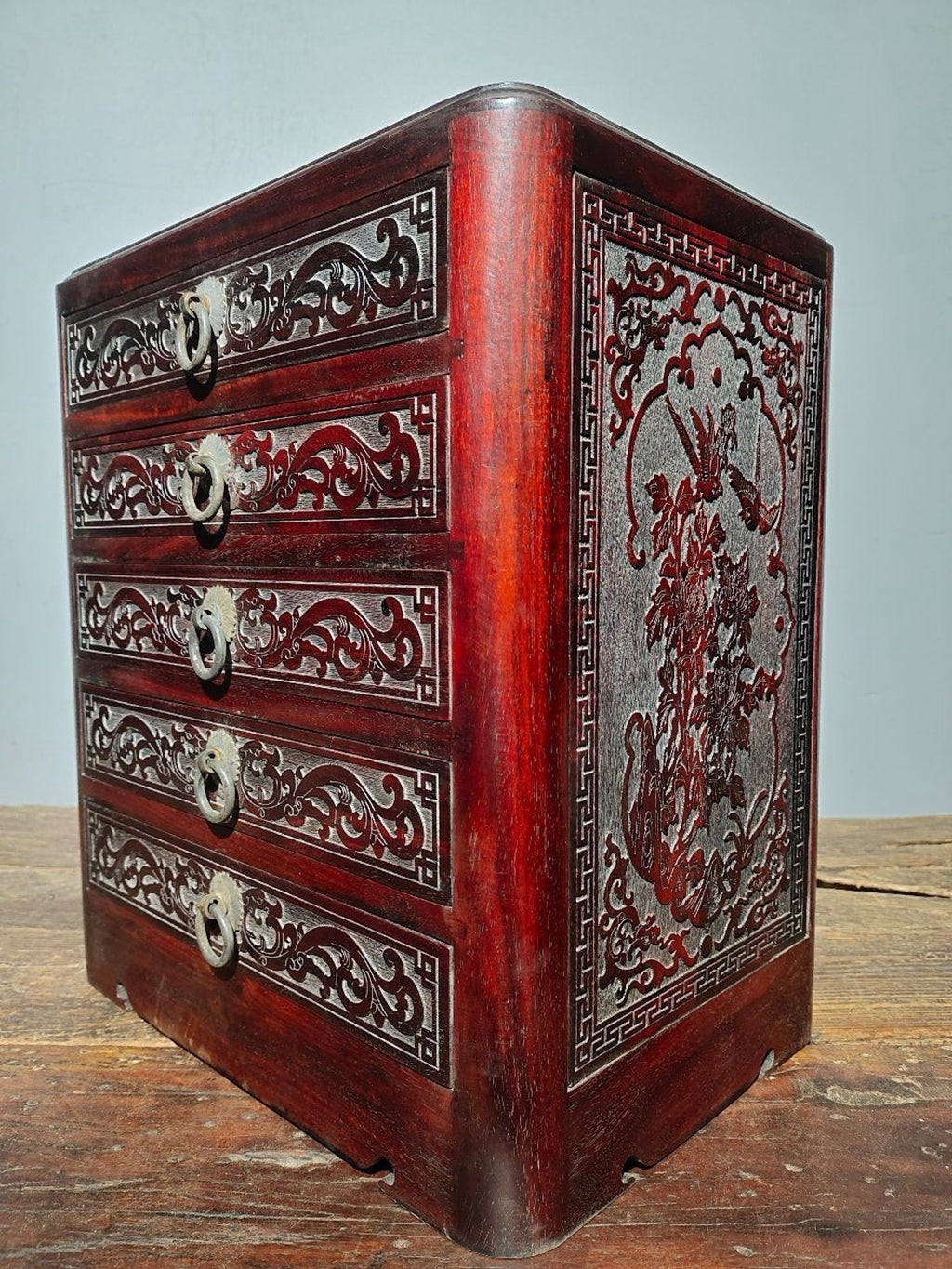 Old Sour Branch Wood Jewelry Box