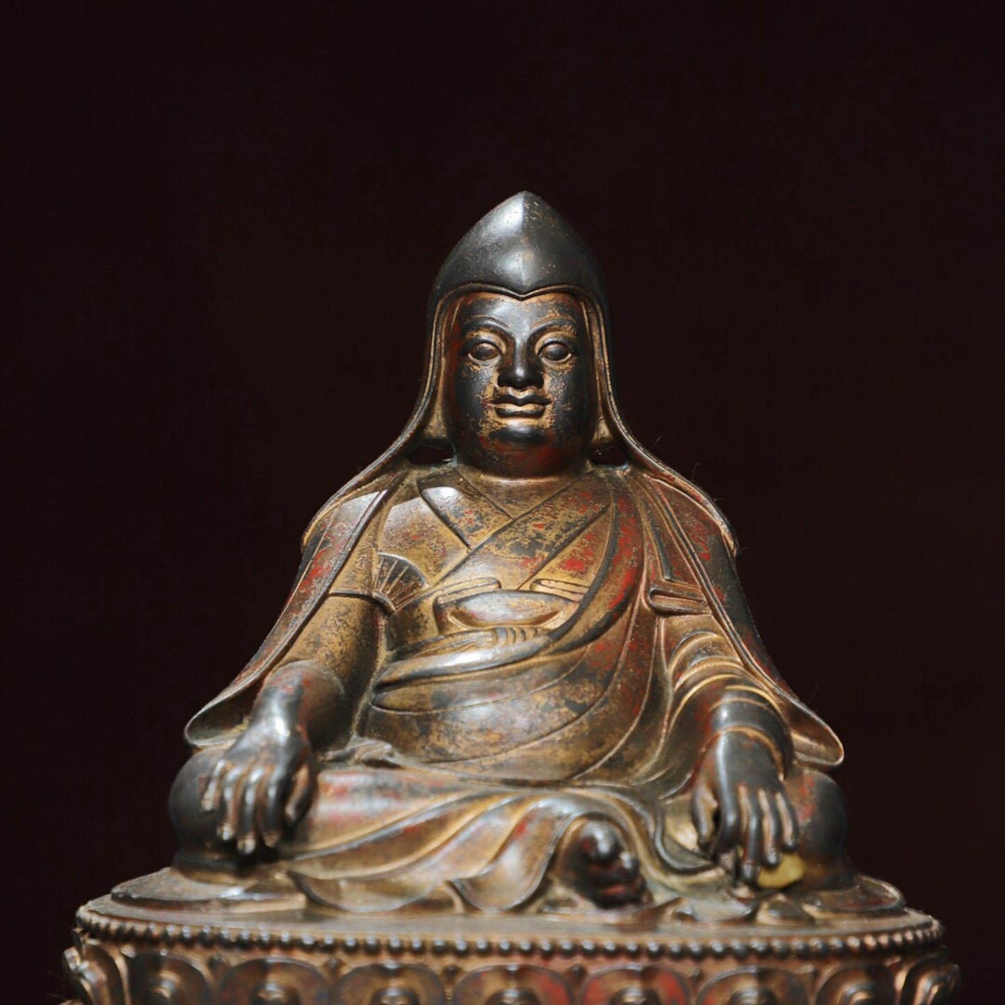 Chinese antique pure copper statue of the master Buddha
