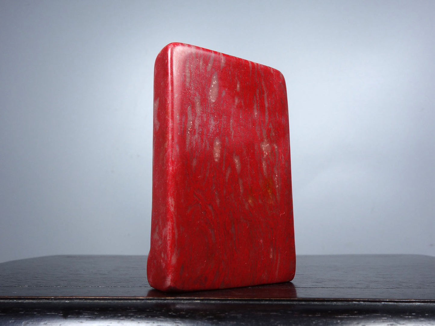Chinese antique chicken blood stone finely carved Pixiu's seal for attracting wealth and warding off evil spirits