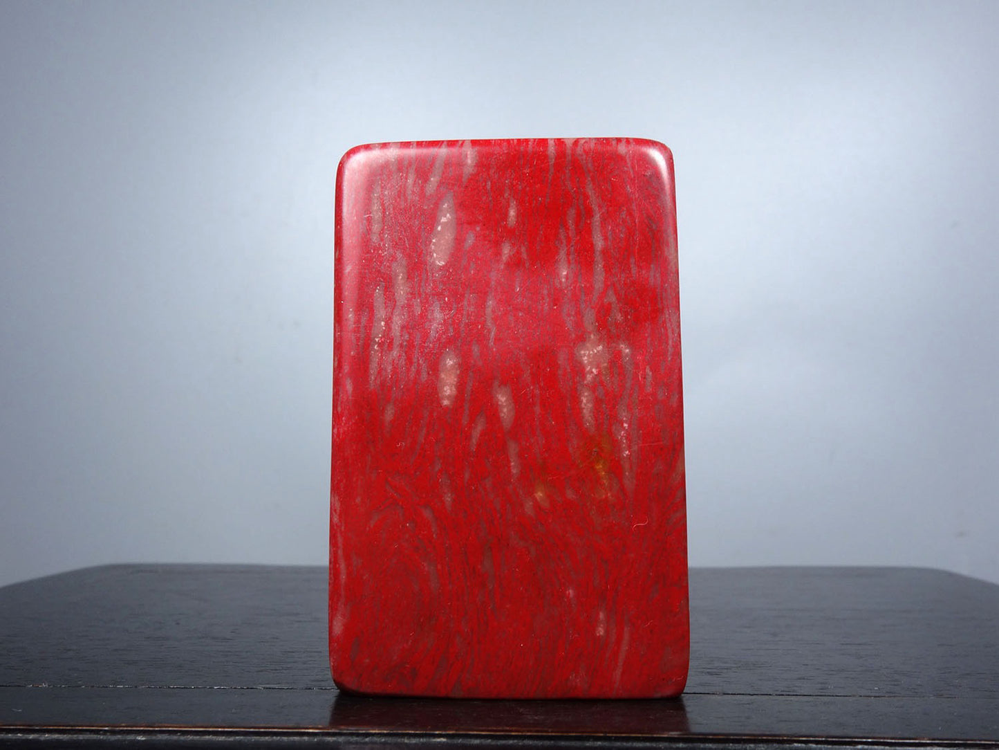 Chinese antique chicken blood stone finely carved Pixiu's seal for attracting wealth and warding off evil spirits