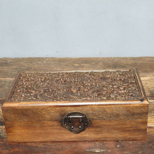 Old rosewood jewelry box