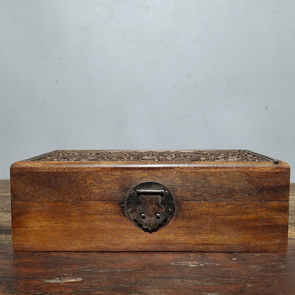 Old rosewood jewelry box