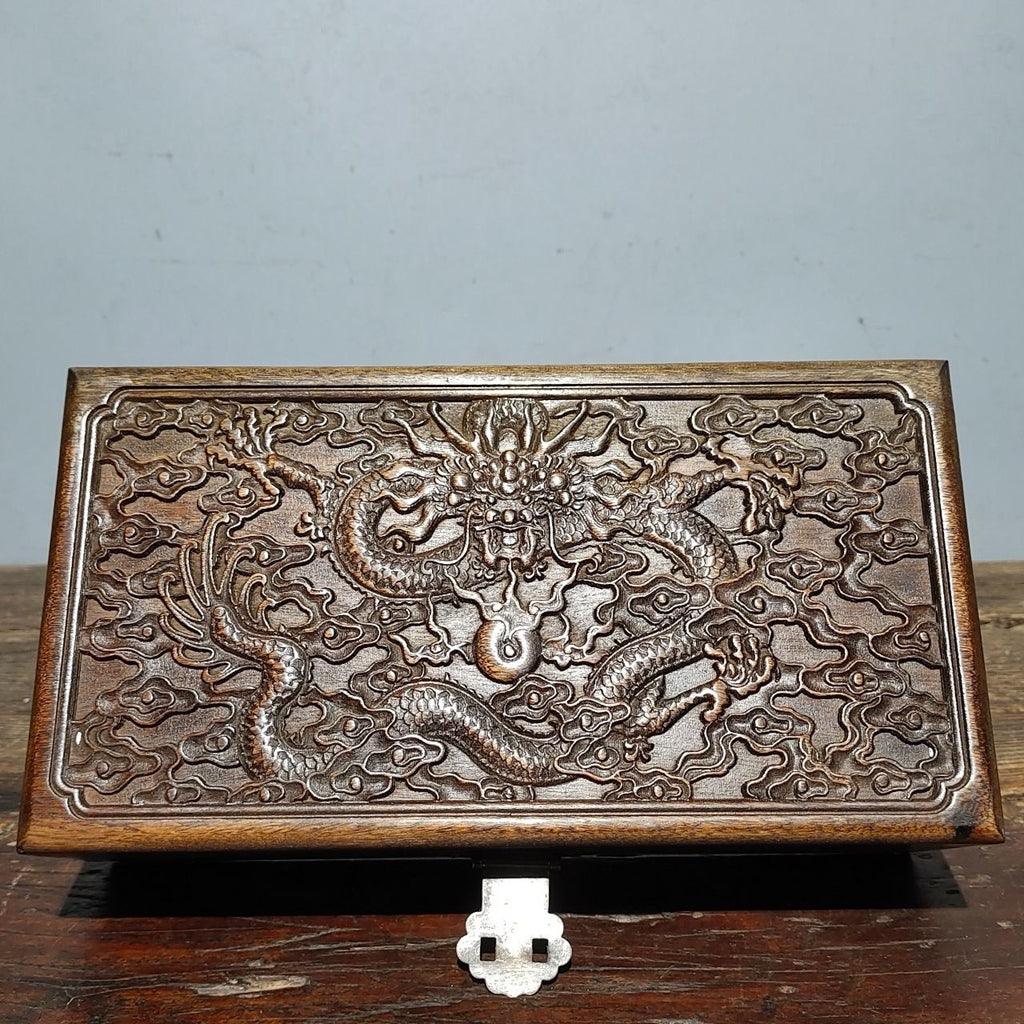 Old rosewood jewelry box