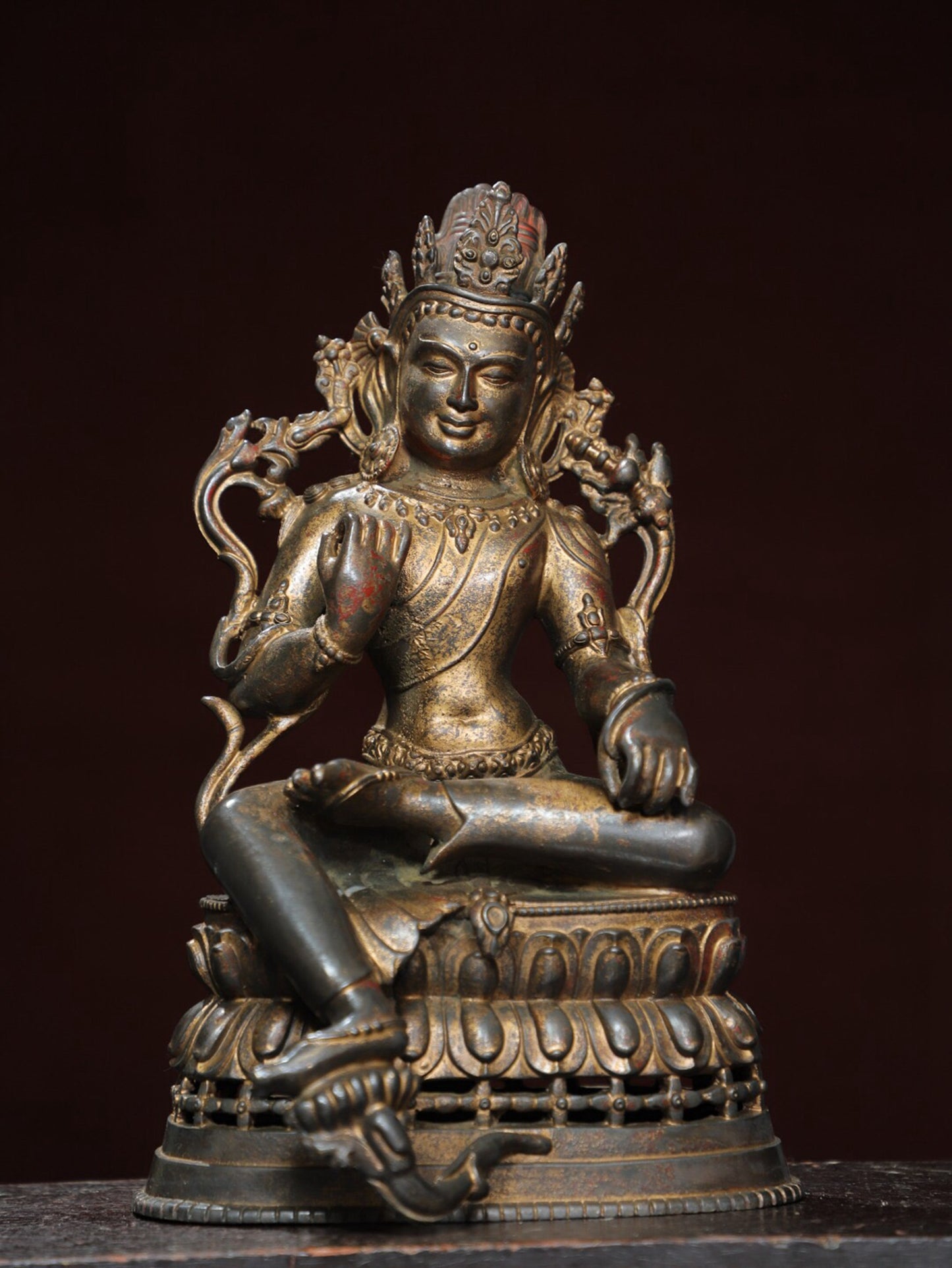 Chinese antique pure copper Buddha statue
