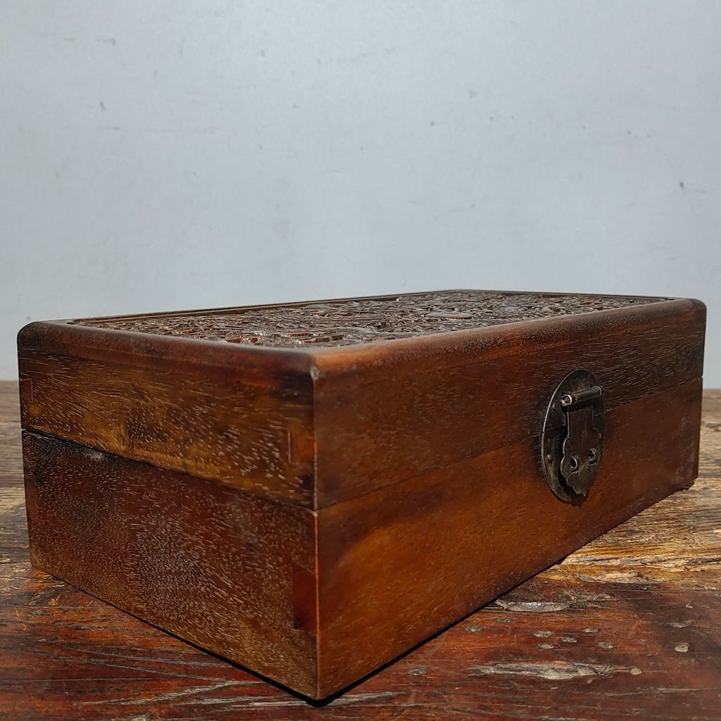 Old rosewood jewelry box