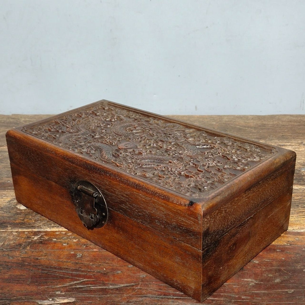 Old rosewood jewelry box