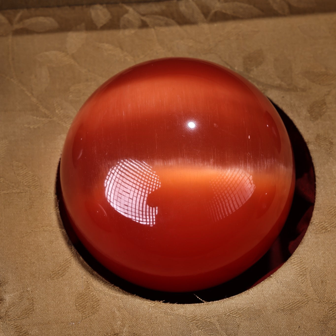 A box of Chinese antique cat's eye stone balls