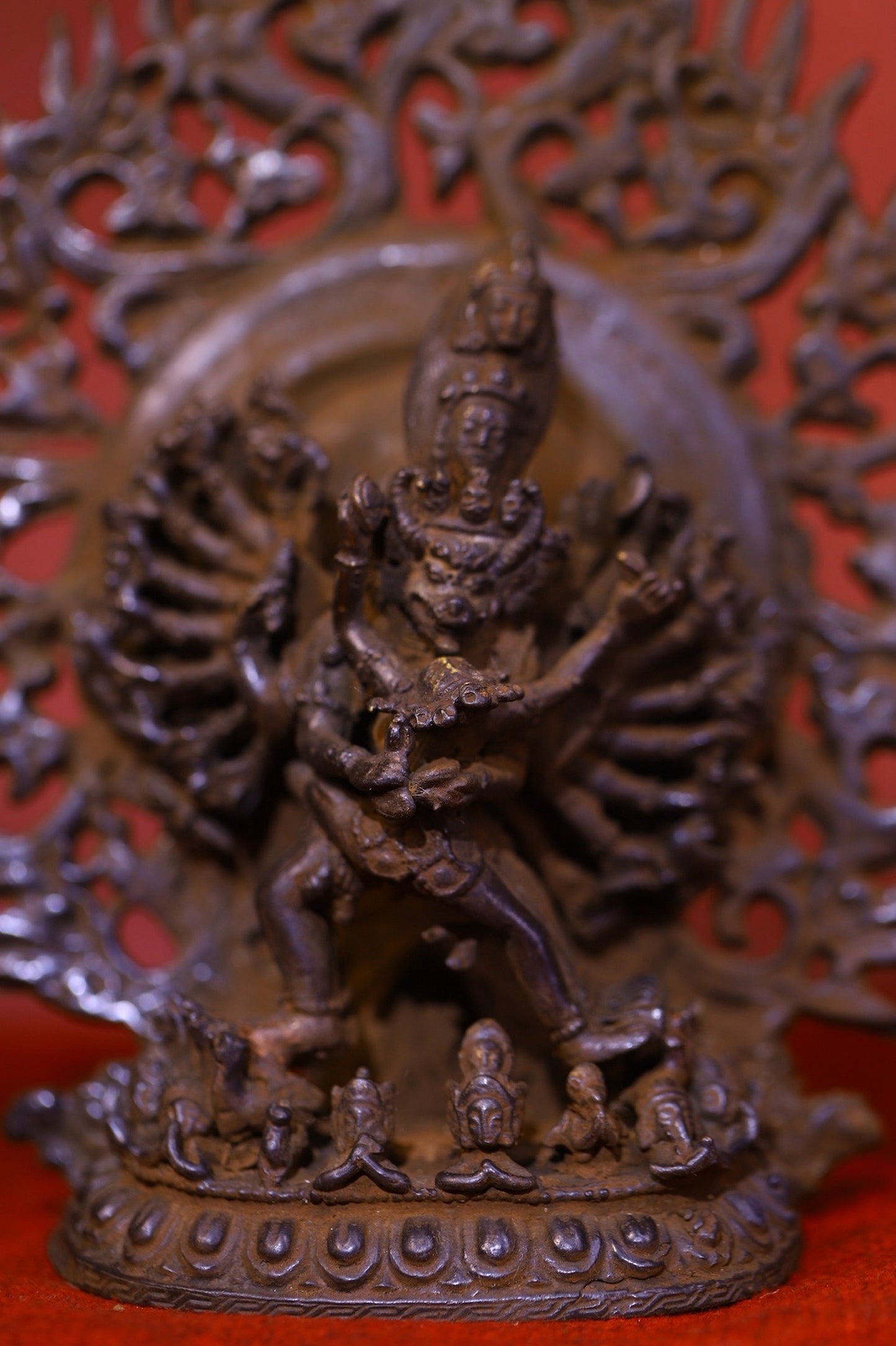 Chinese Antique Pure Copper Diamond