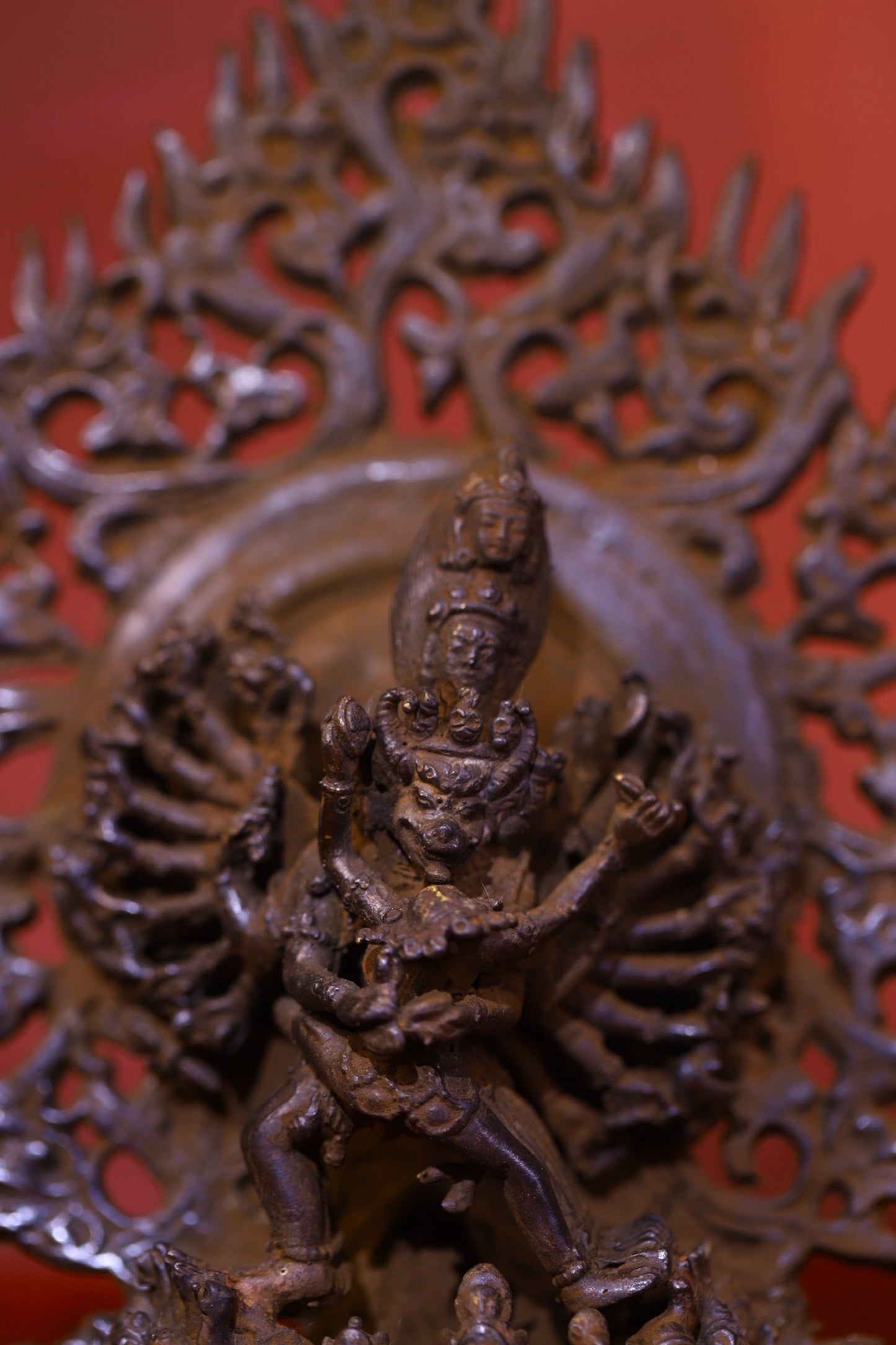 Chinese Antique Pure Copper Diamond