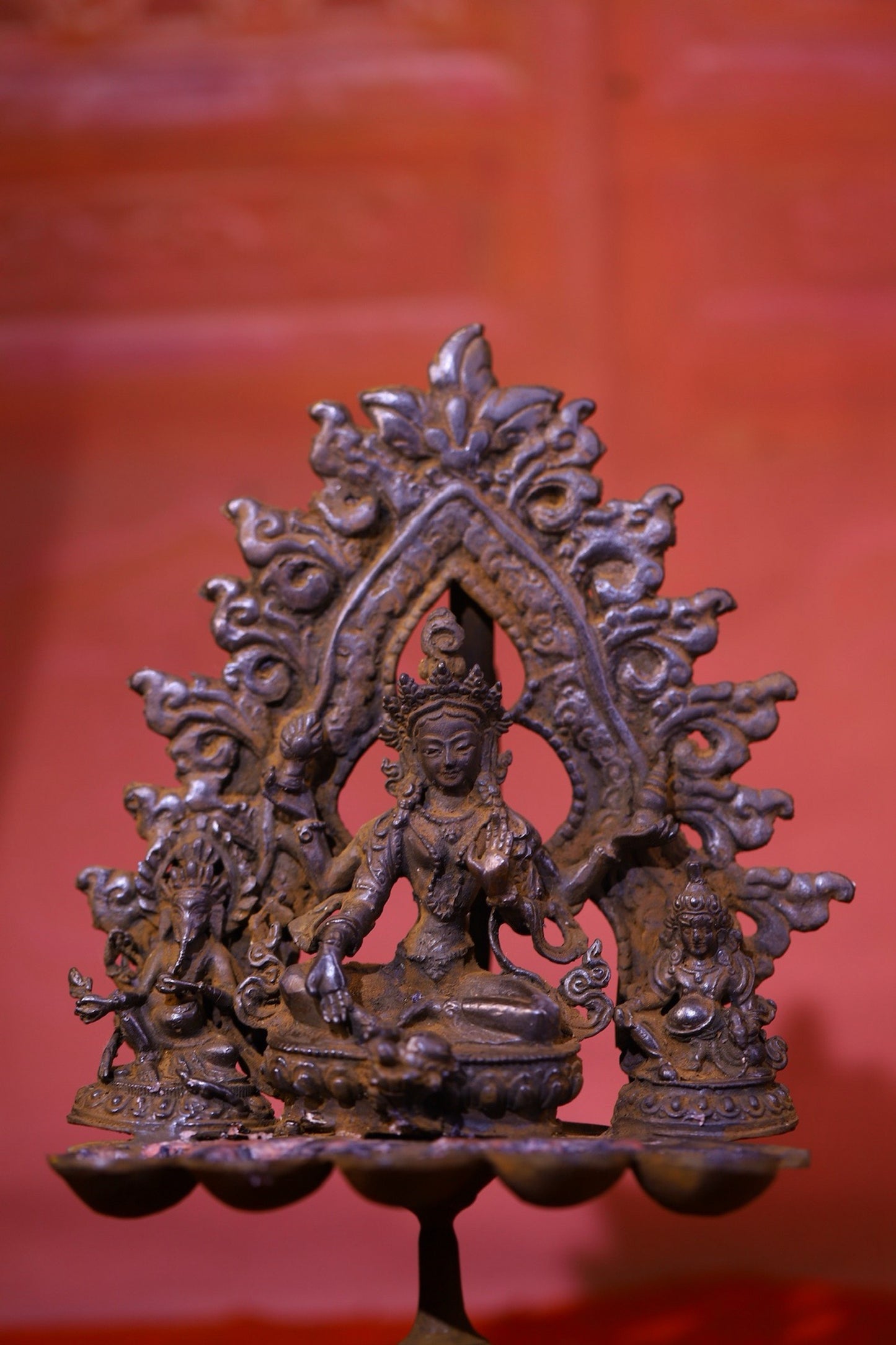 Chinese antique pure copper statue of Tara Buddha