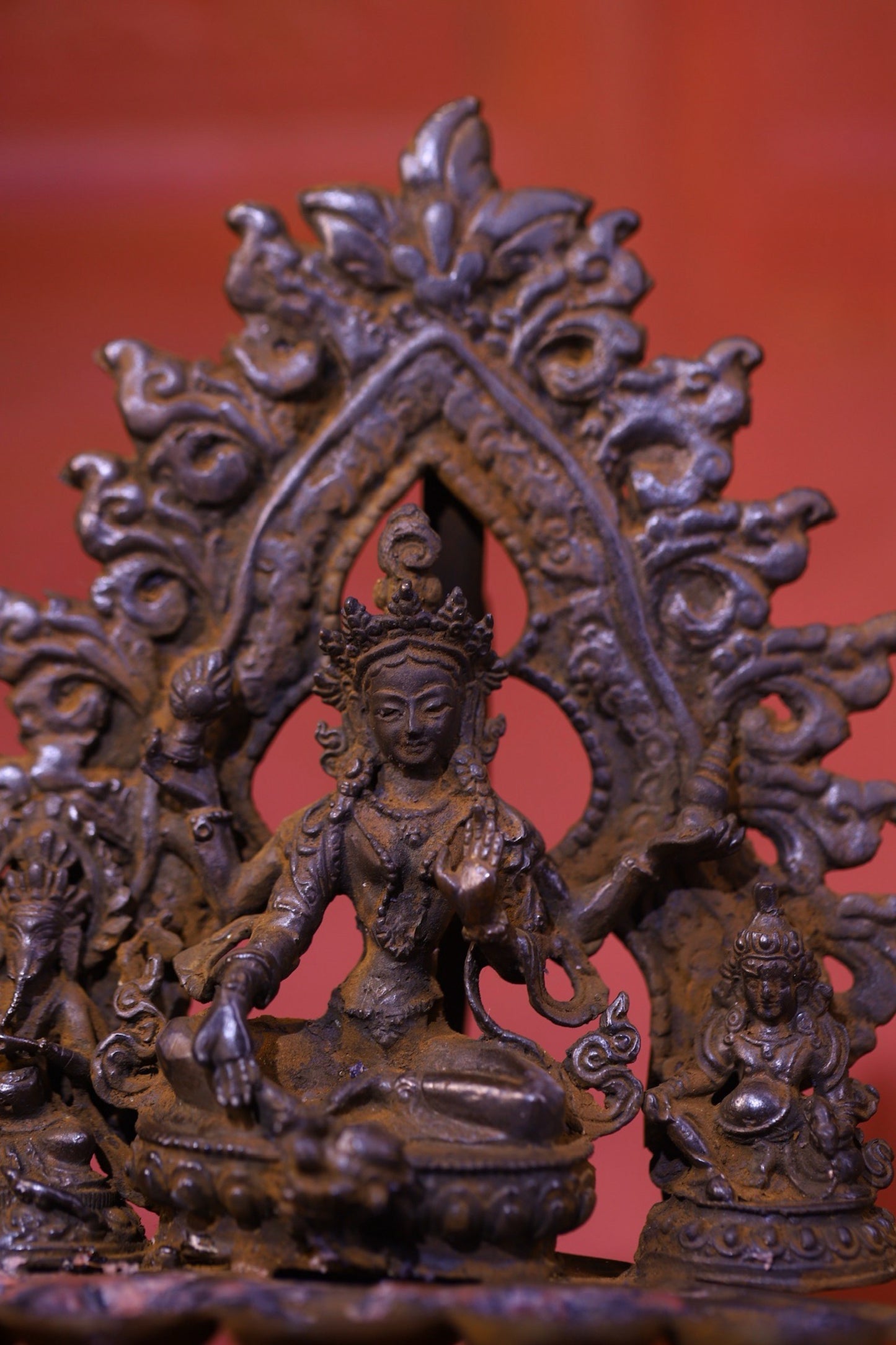 Chinese antique pure copper statue of Tara Buddha