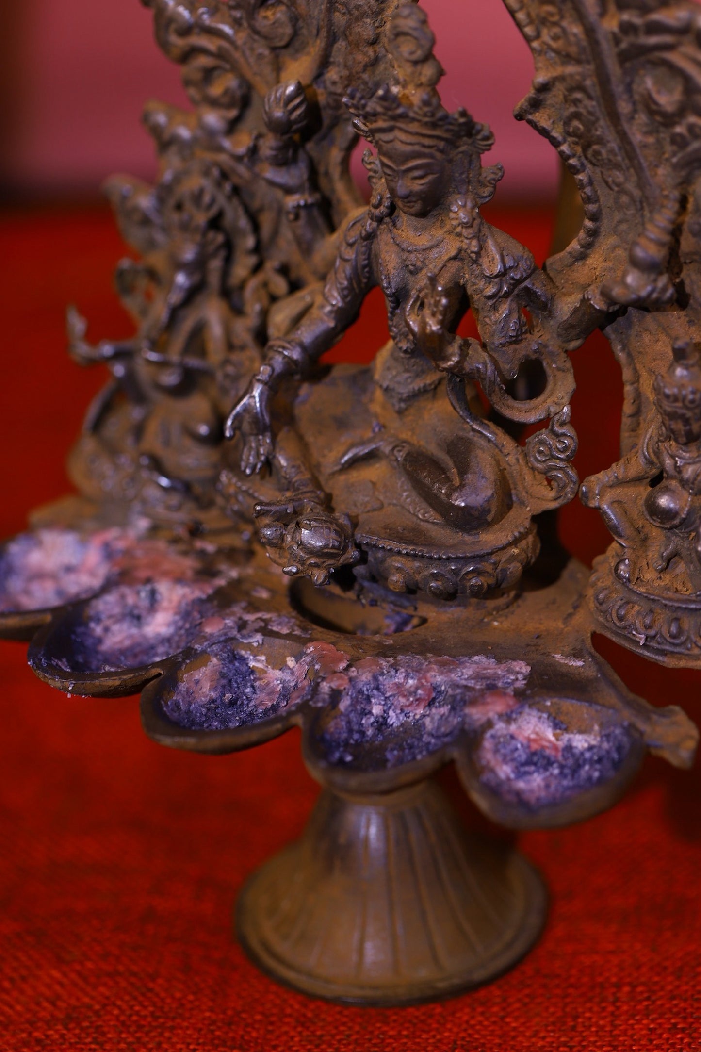 Chinese antique pure copper statue of Tara Buddha
