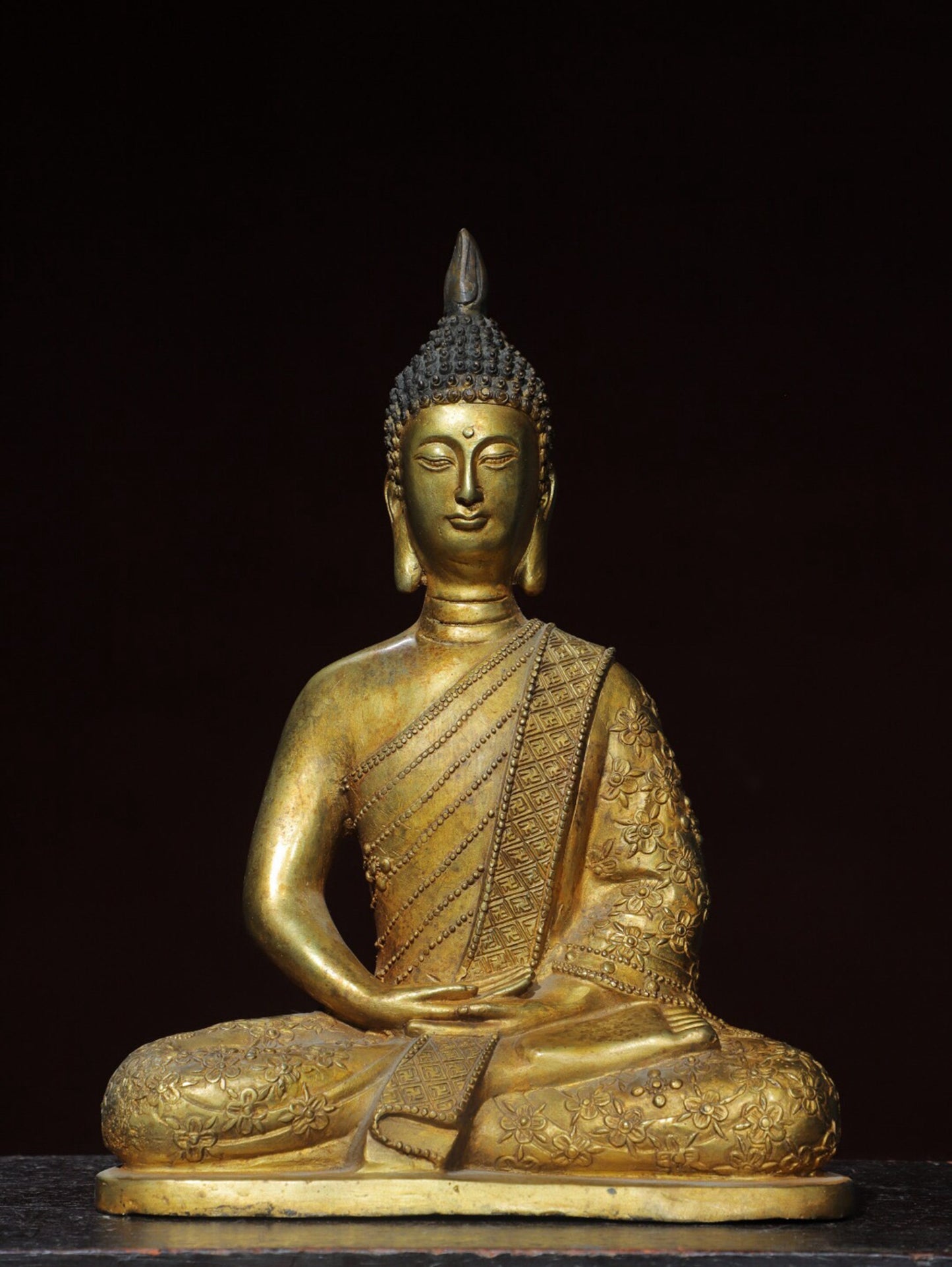 Chinese antique pure copper Buddha statue