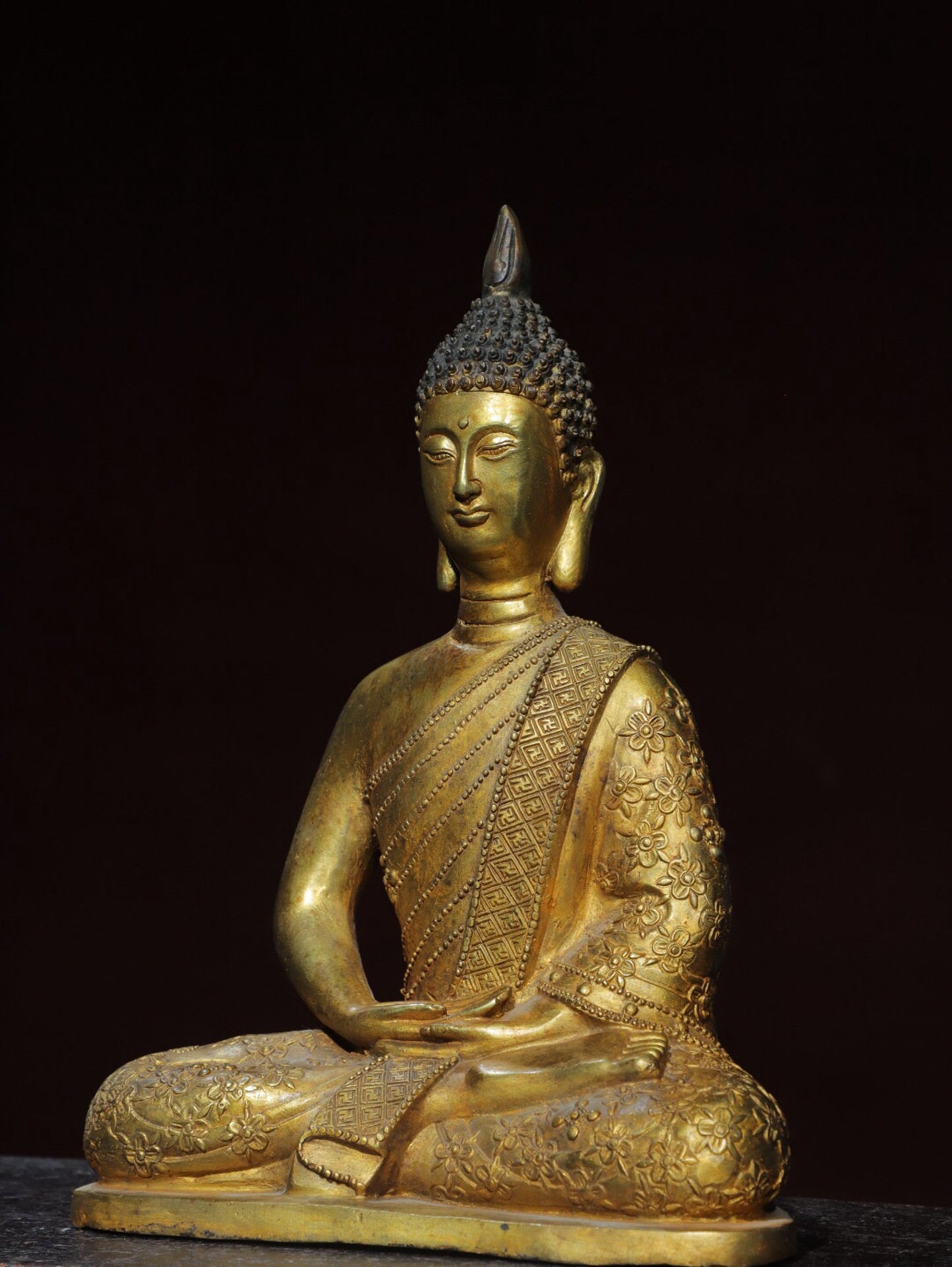 Chinese antique pure copper Buddha statue