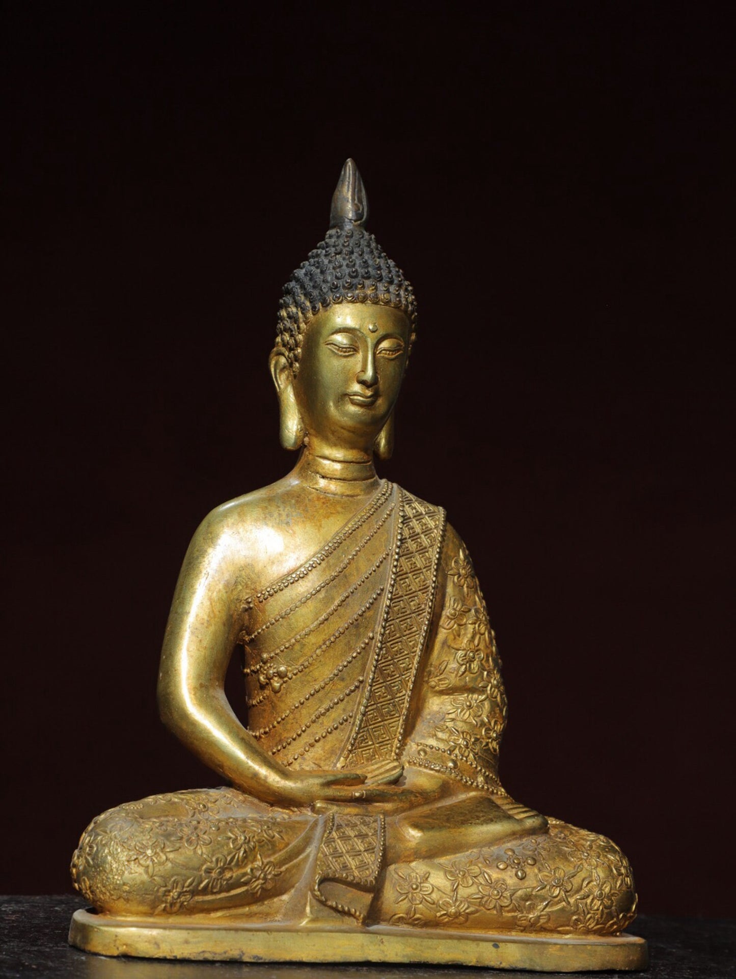 Chinese antique pure copper Buddha statue