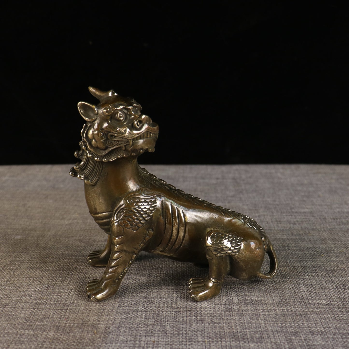 Chinese antique pure copper listening pair