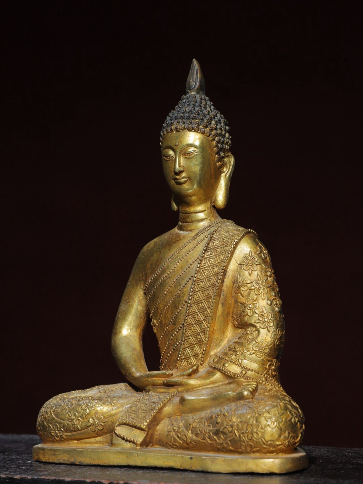 Chinese antique pure copper Buddha statue