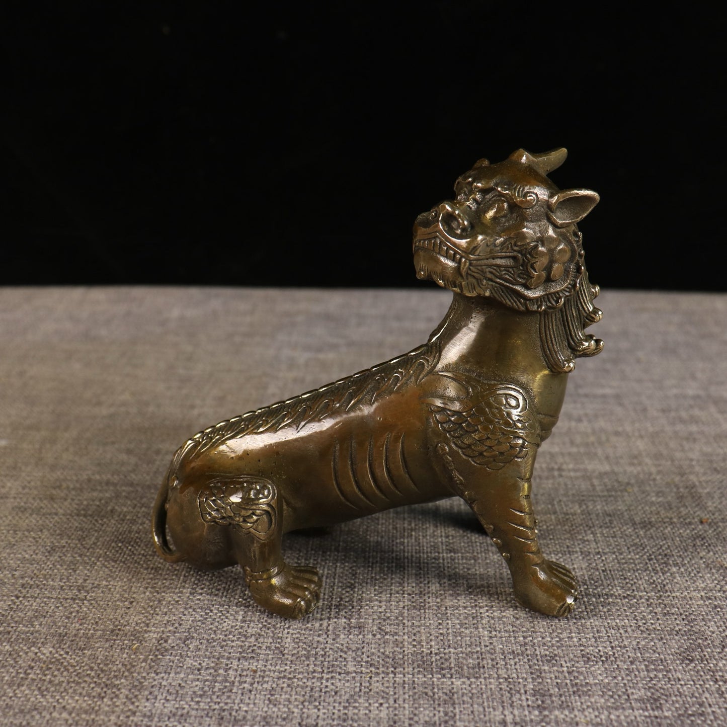 Chinese antique pure copper listening pair