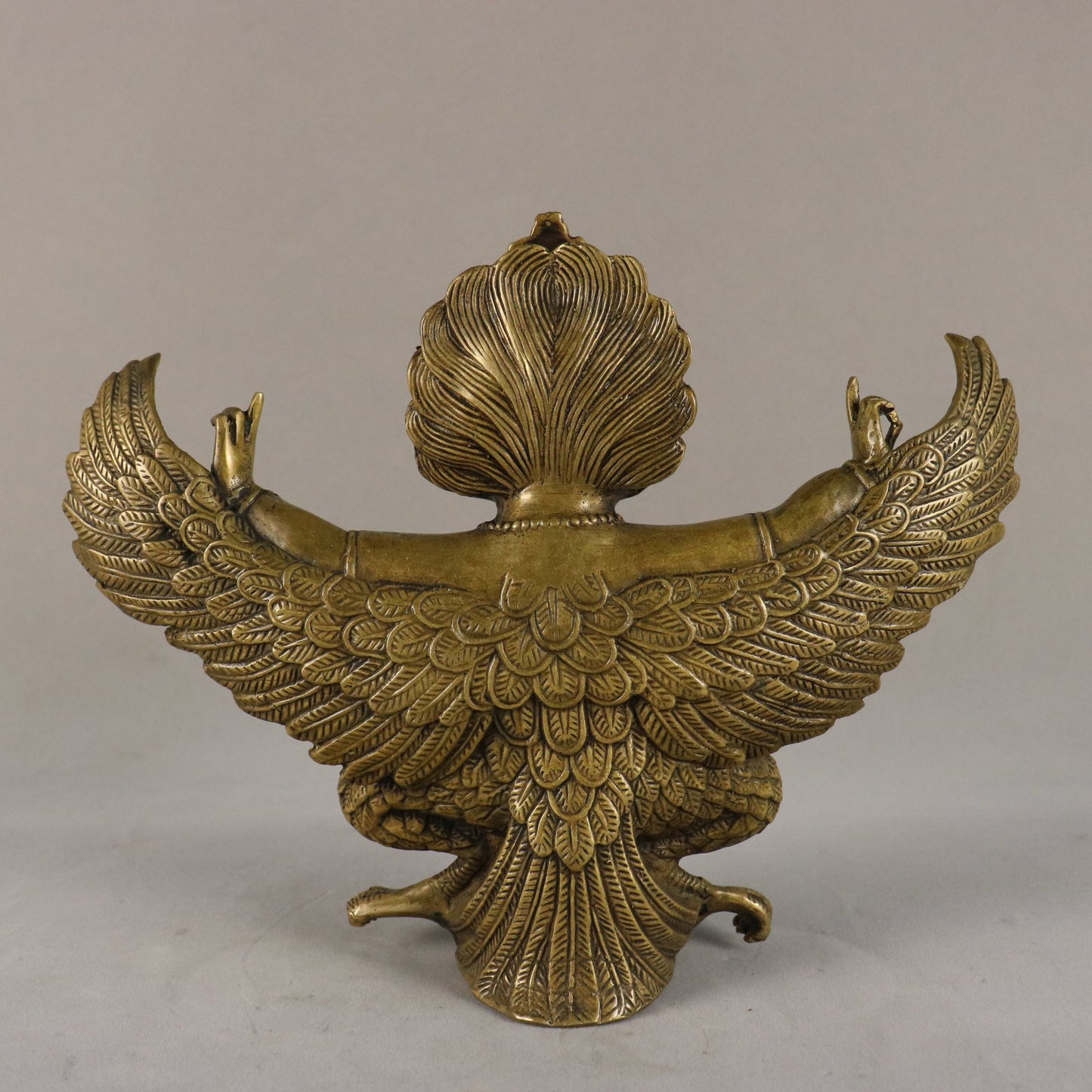 Chinese Antique Pure Copper Dapeng Spreading Wings Bird