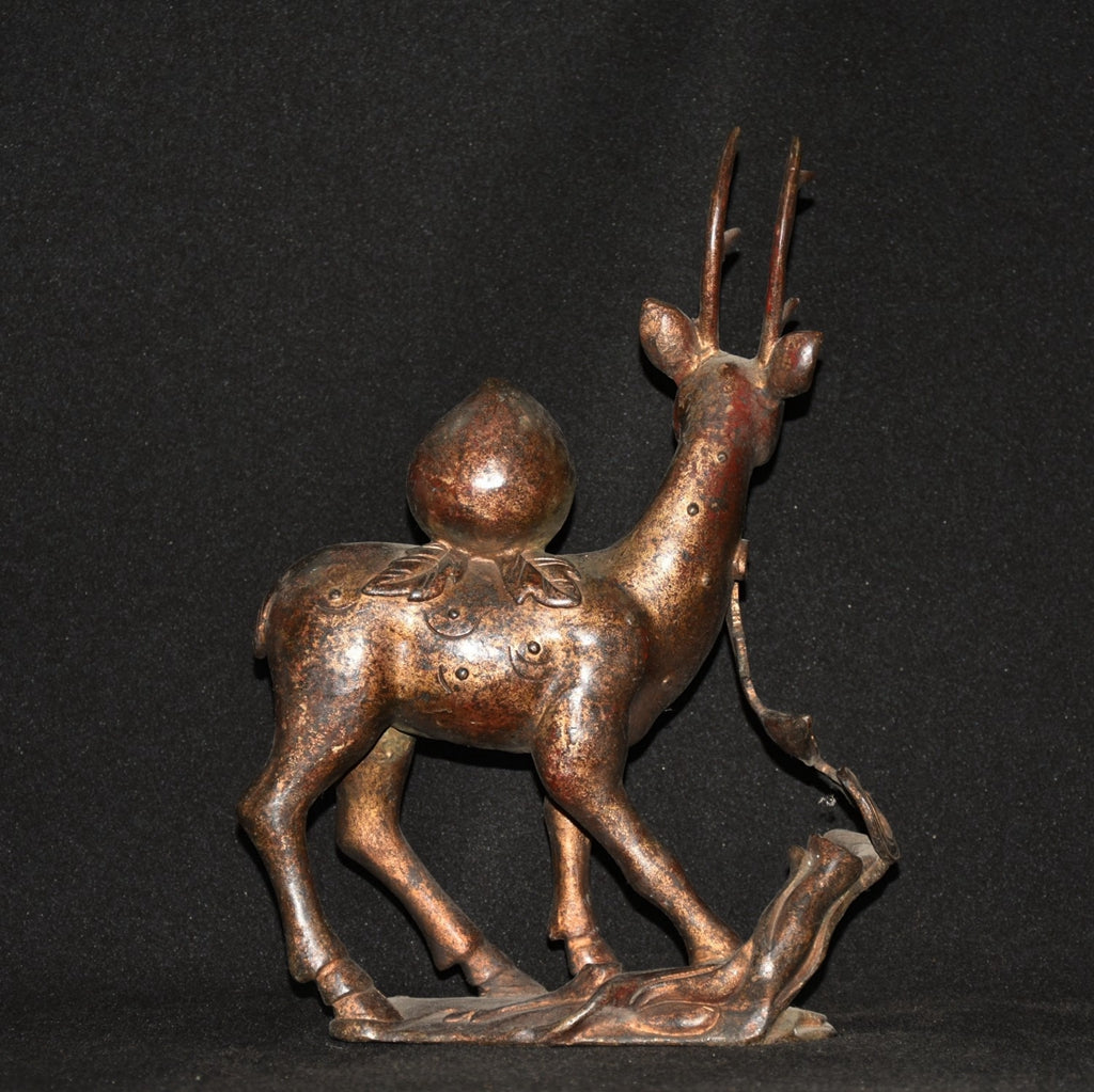Pure copper imitation purple copper red rust sika deer ornaments