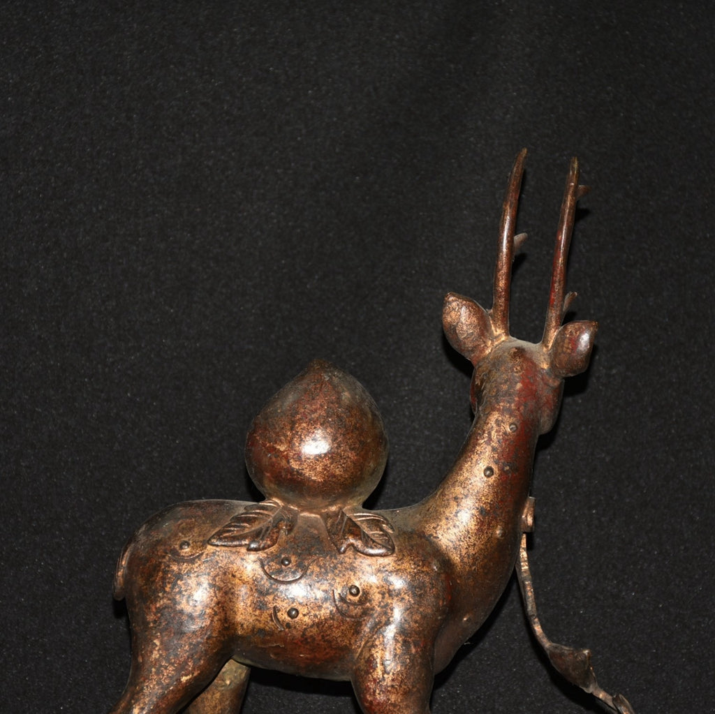 Pure copper imitation purple copper red rust sika deer ornaments
