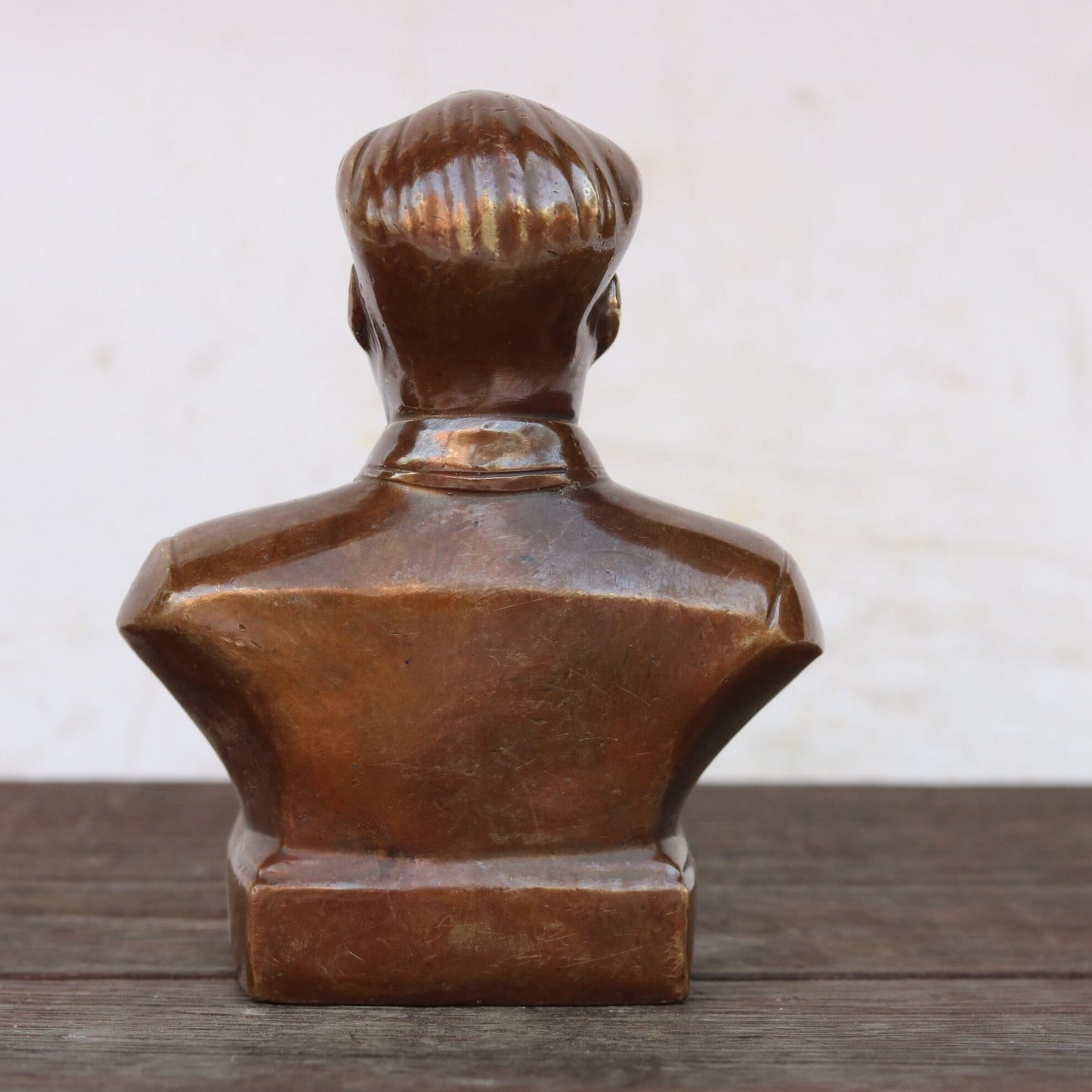 Chinese antique pure copper chairman statue