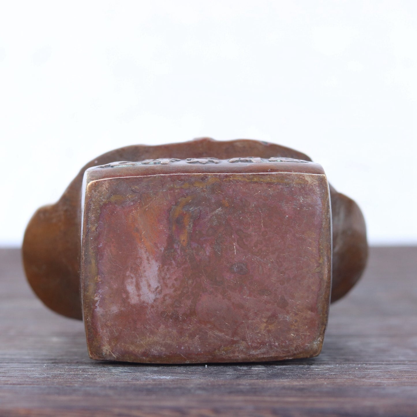 Chinese antique pure copper chairman statue