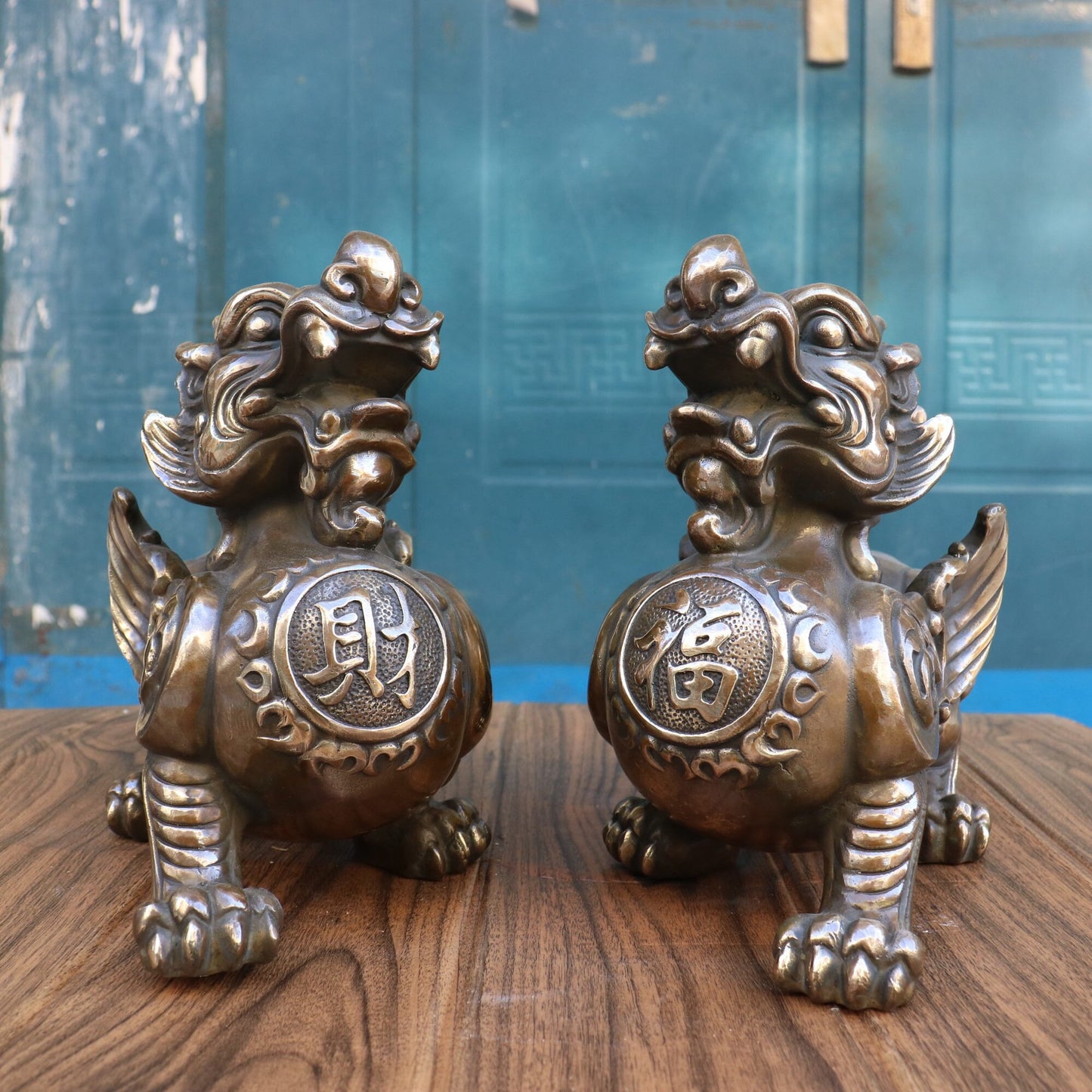 Chinese antique pure copper Caifu Pixiu