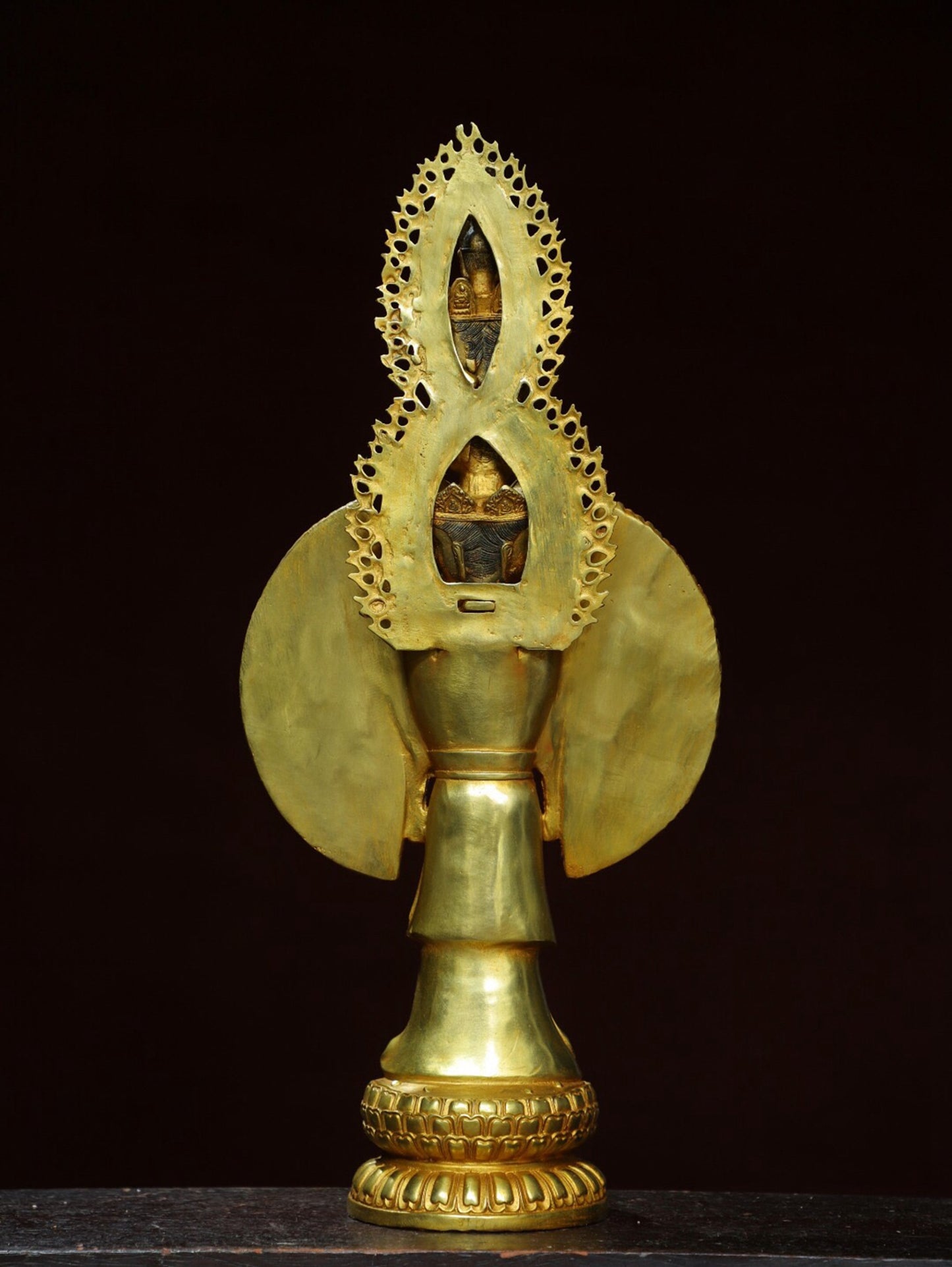 Chinese antique pure copper Buddha statue of Thousand Armed Guanyin