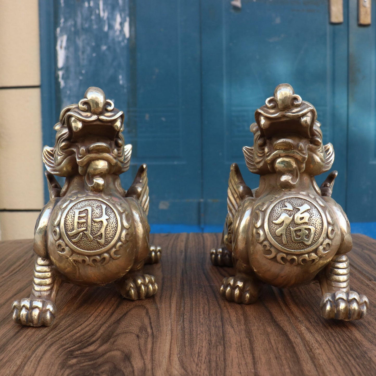 Chinese antique pure copper Caifu Pixiu