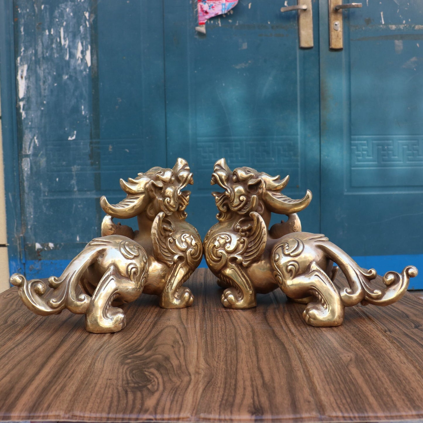 Chinese antique pure copper Caifu Pixiu