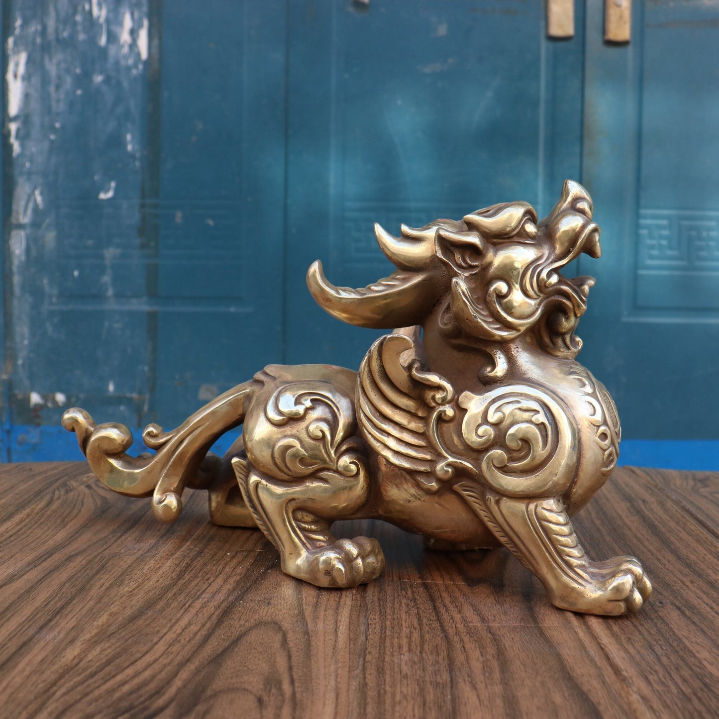 Chinese antique pure copper Caifu Pixiu