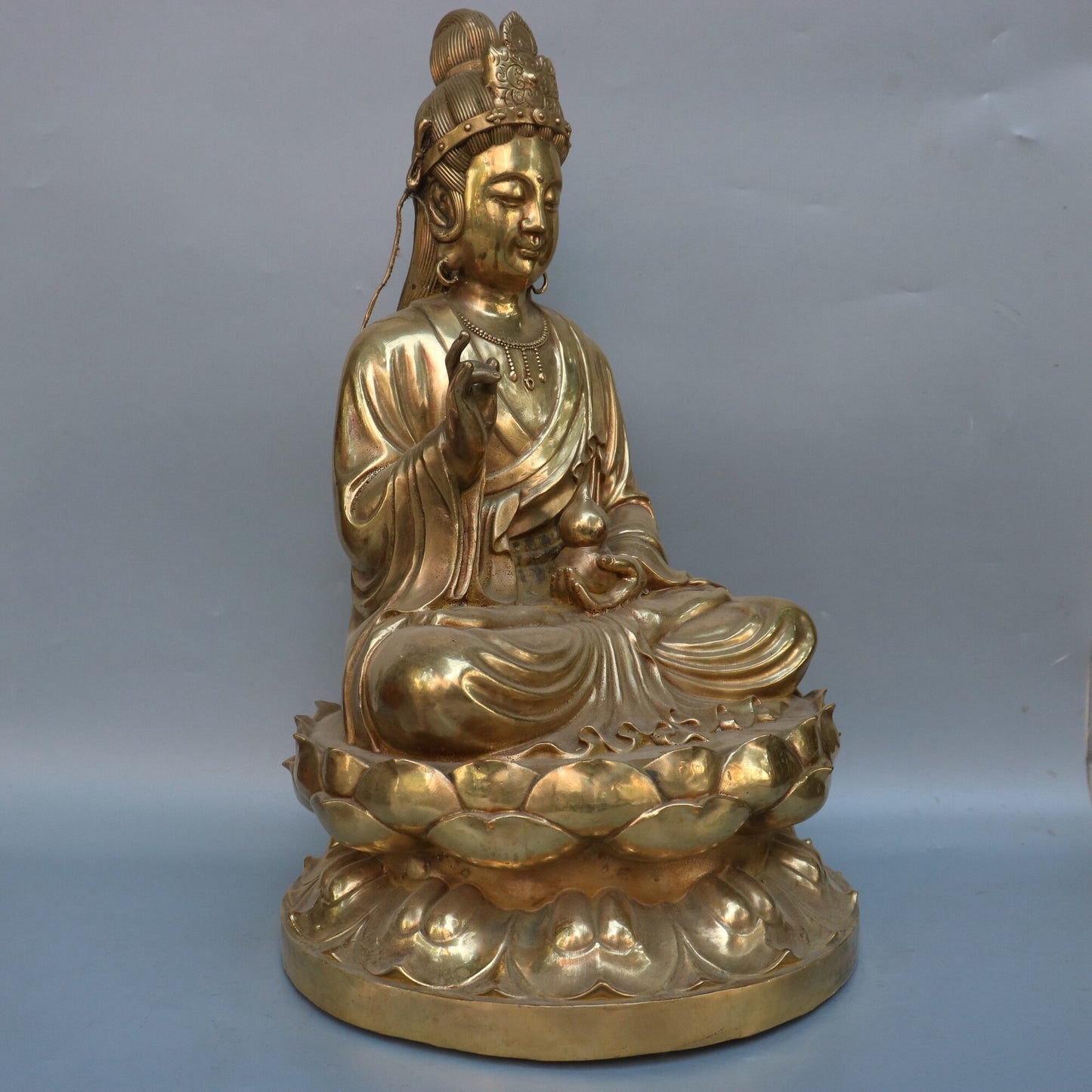 Chinese Antique Pure Copper Medicine Bodhisattva