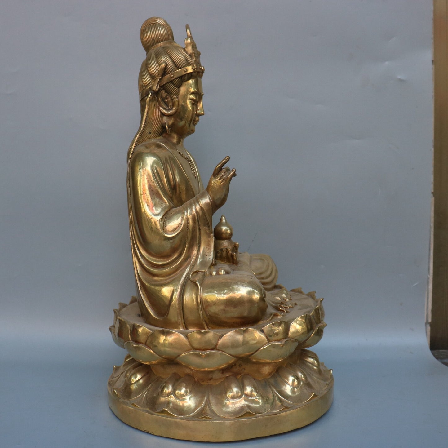 Chinese Antique Pure Copper Medicine Bodhisattva