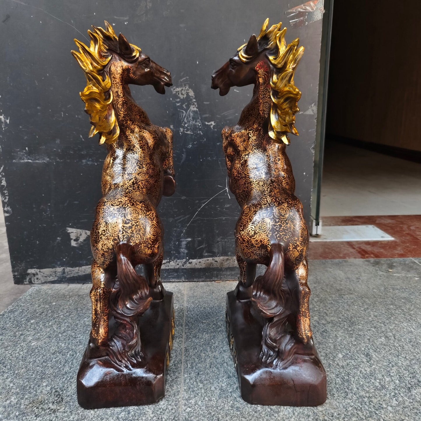 Chinese Antique Pure Copper Wealthy Horse