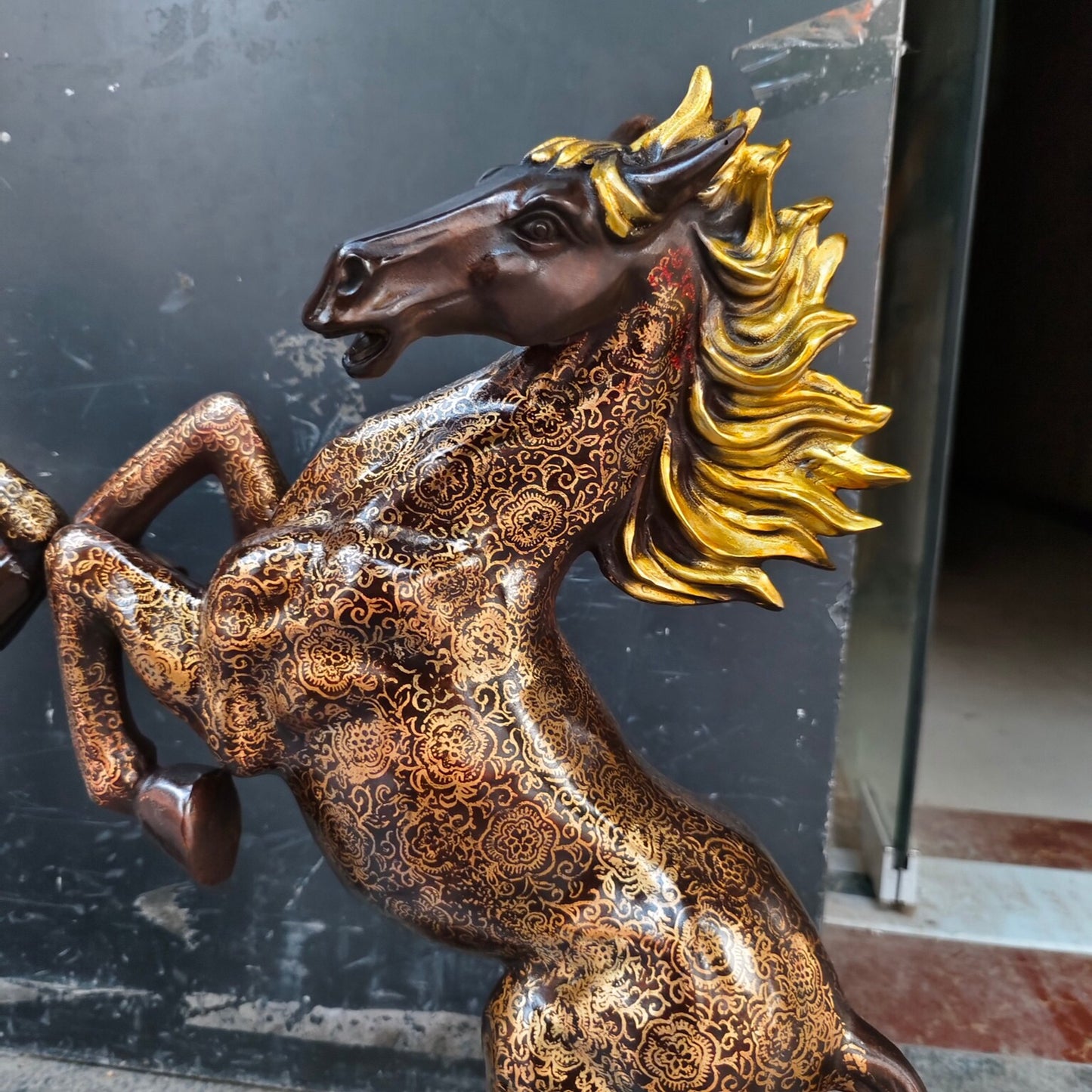 Chinese Antique Pure Copper Wealthy Horse