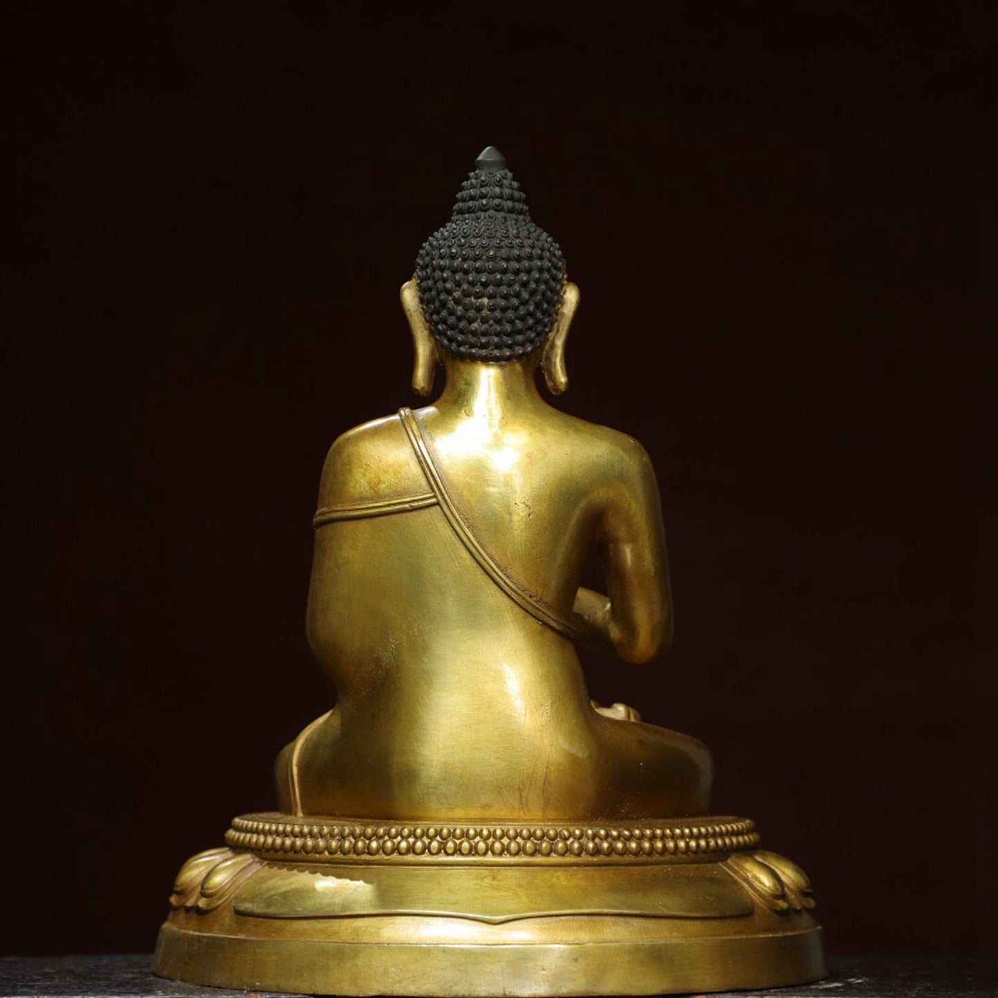 Chinese antique pure copper statue of the Great Sun Tathagata