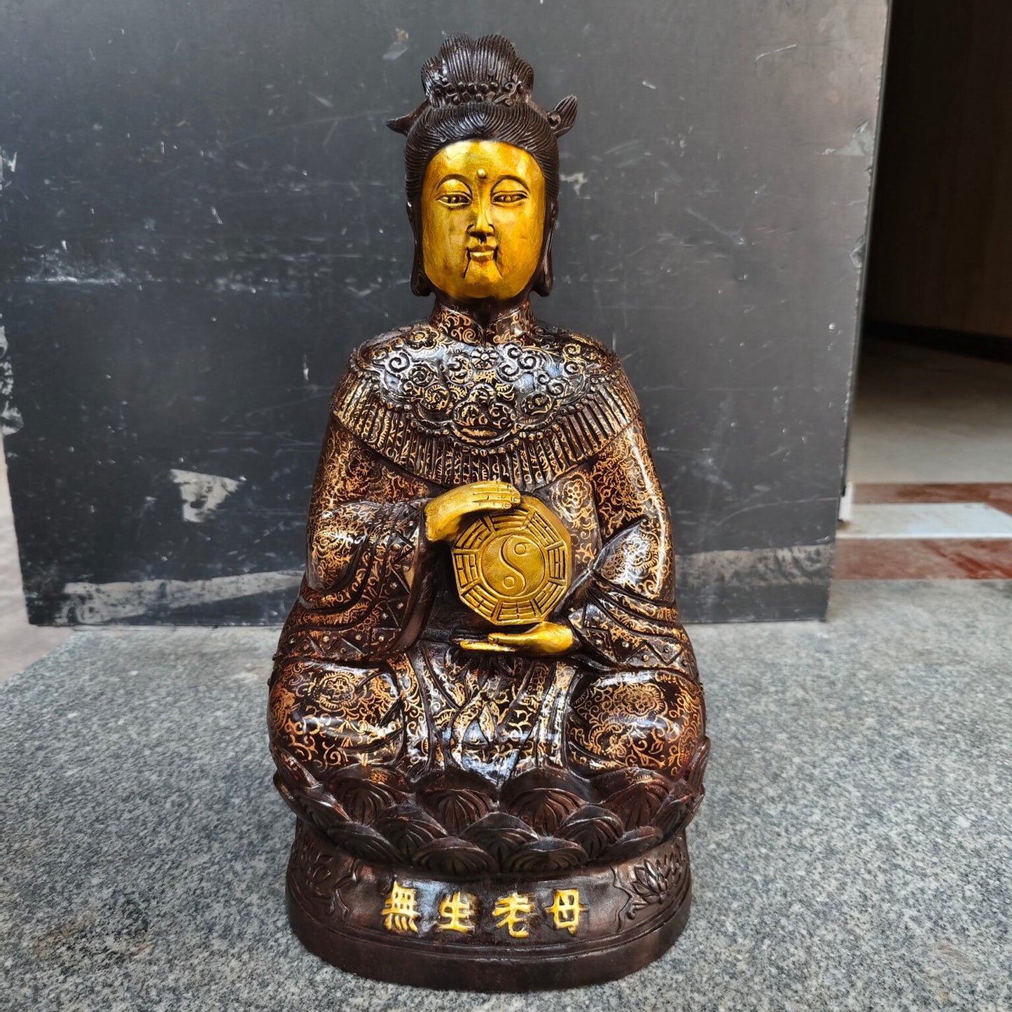 Chinese antique pure copper with no birth mother