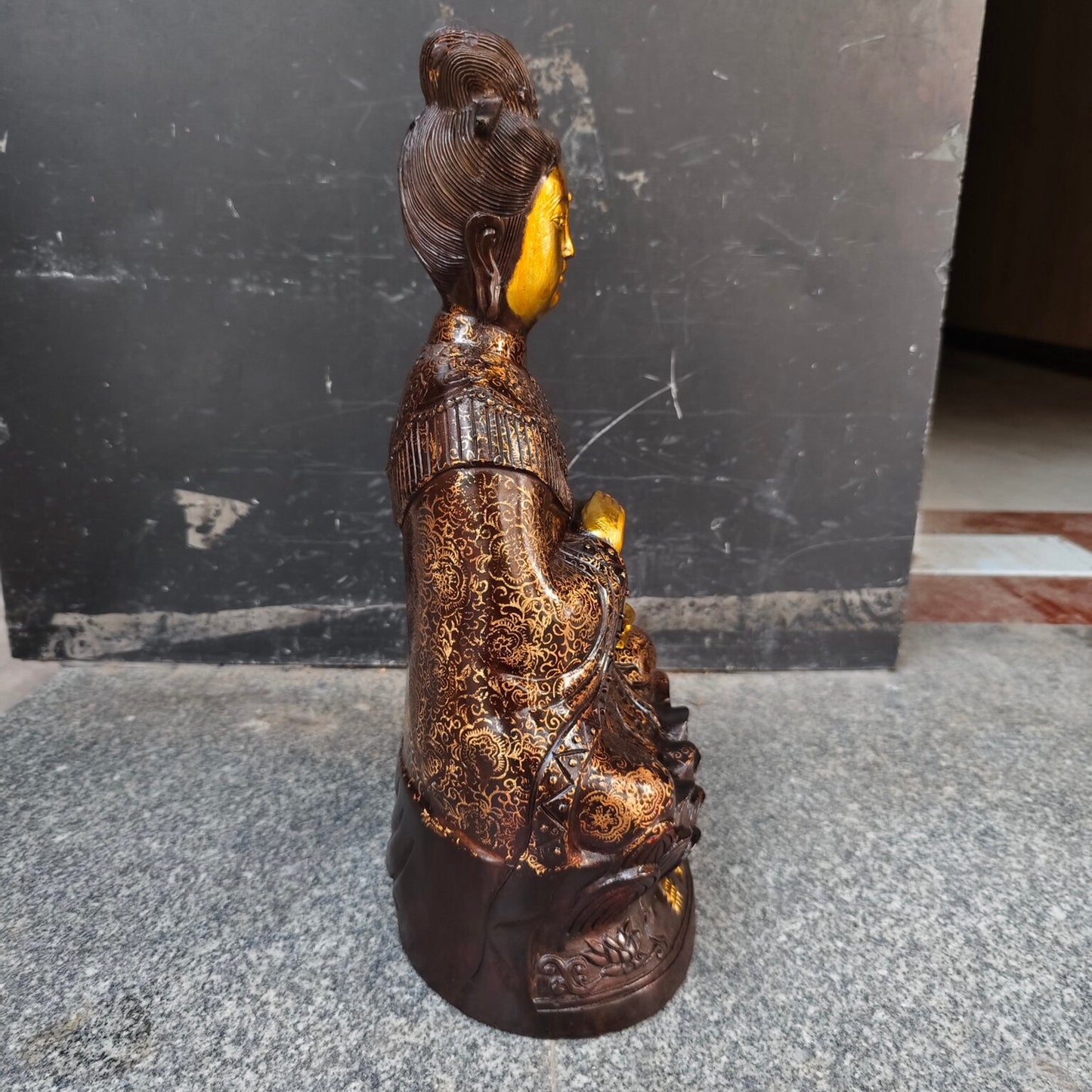 Chinese antique pure copper with no birth mother