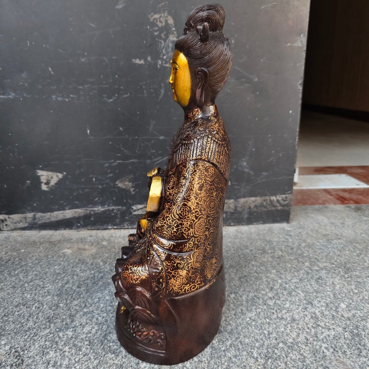 Chinese antique pure copper with no birth mother