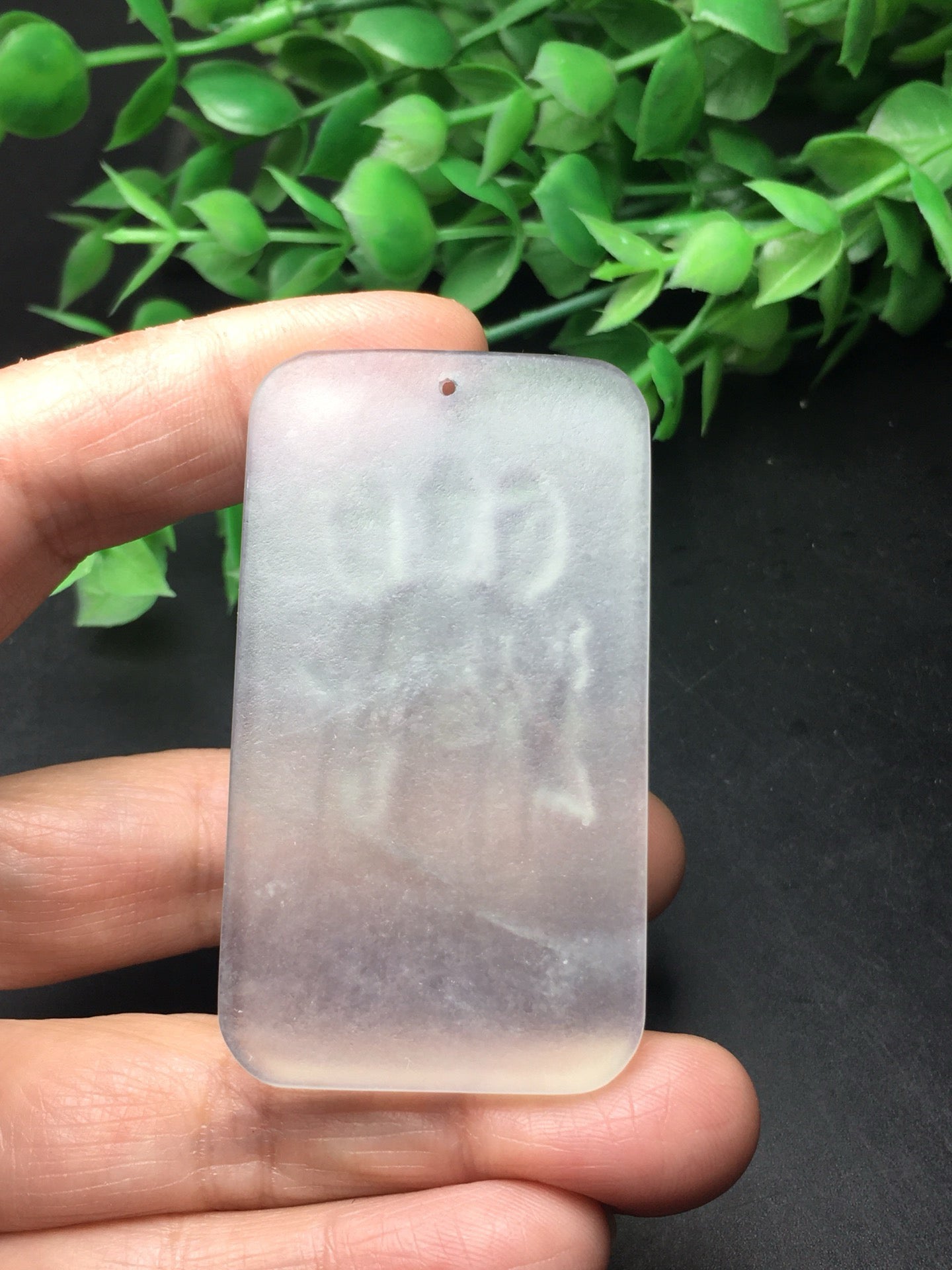 Chinese Antique White Ice Exquisite Matte "Three Saints of the West"