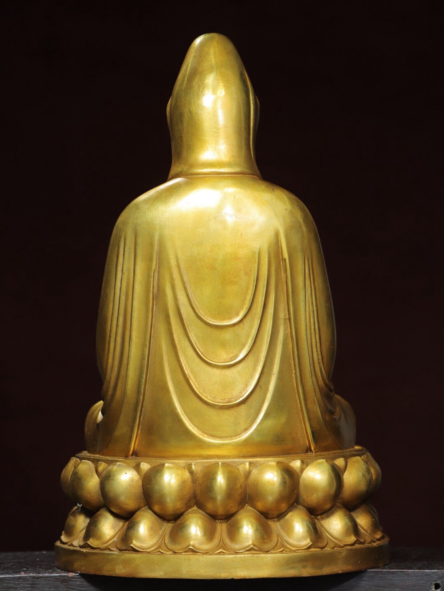 Chinese antique pure copper statue of Guanyin Buddha