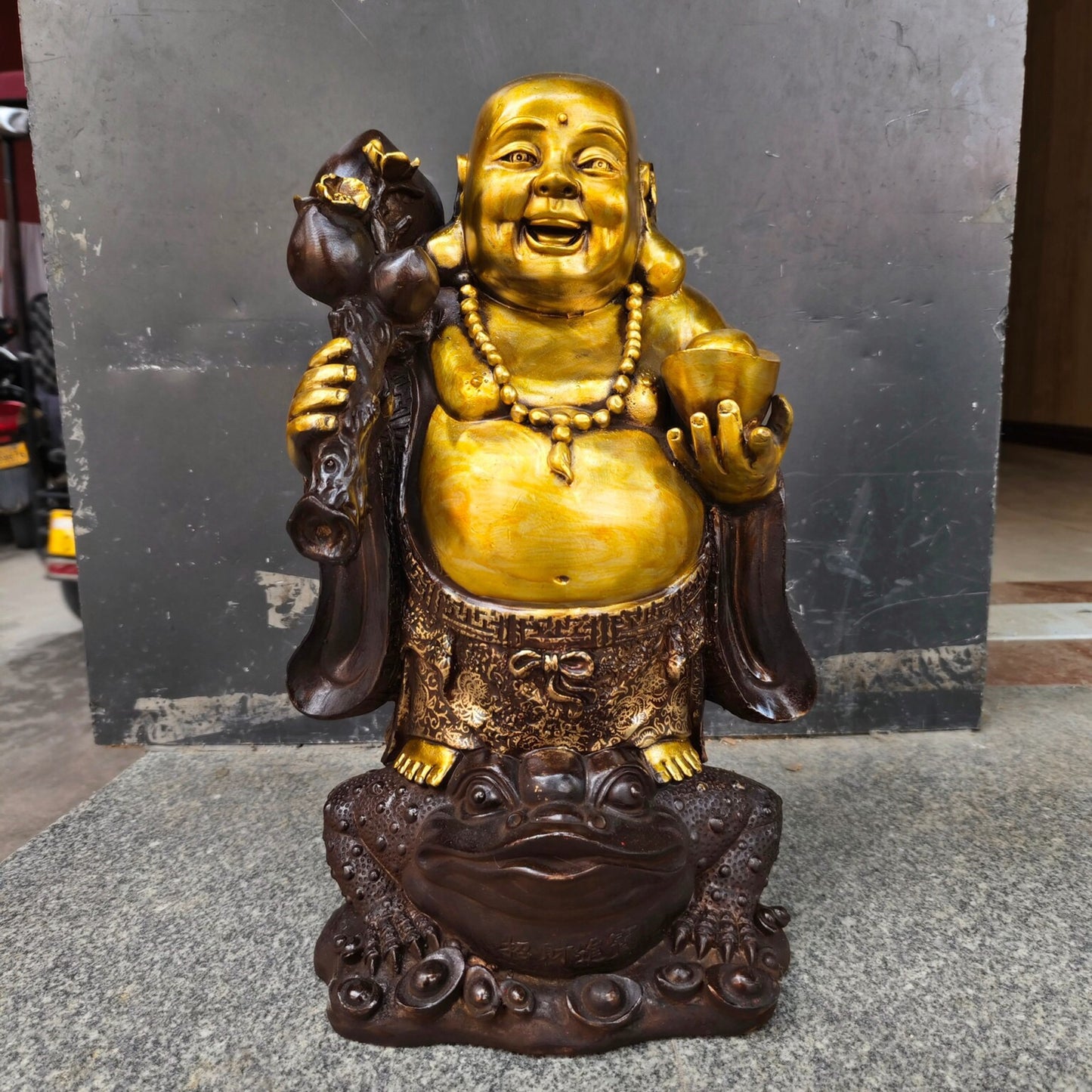 Chinese antique pure copper Maitreya Buddha