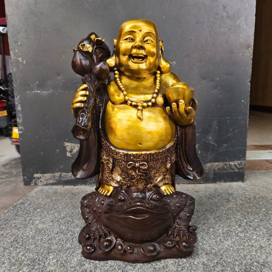 Chinese antique pure copper Maitreya Buddha
