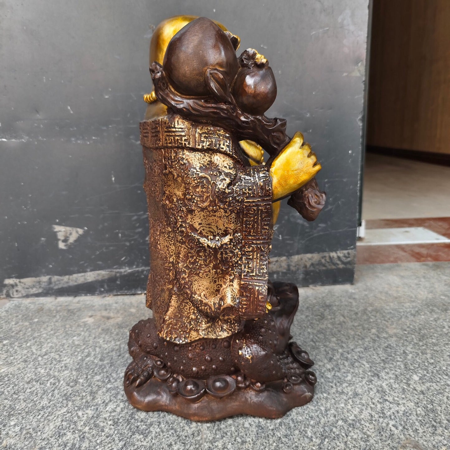 Chinese antique pure copper Maitreya Buddha