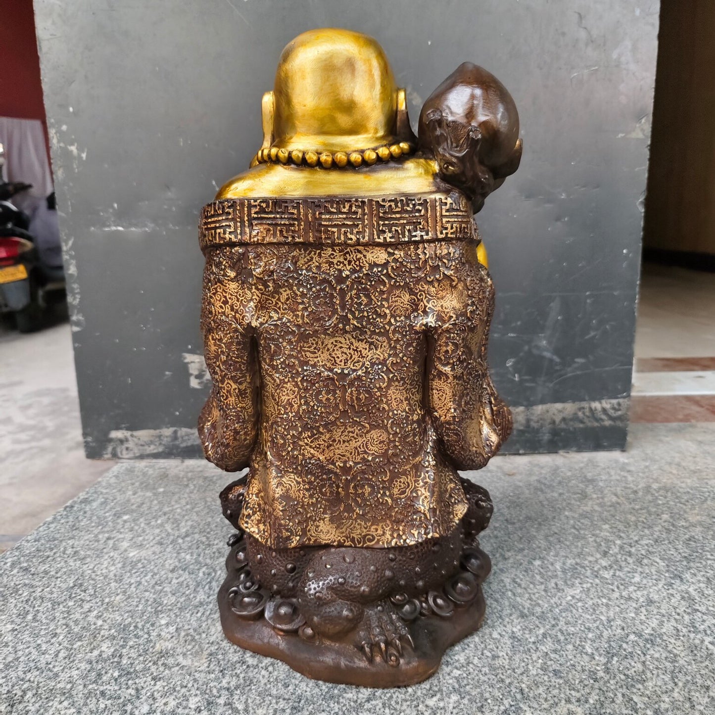 Chinese antique pure copper Maitreya Buddha