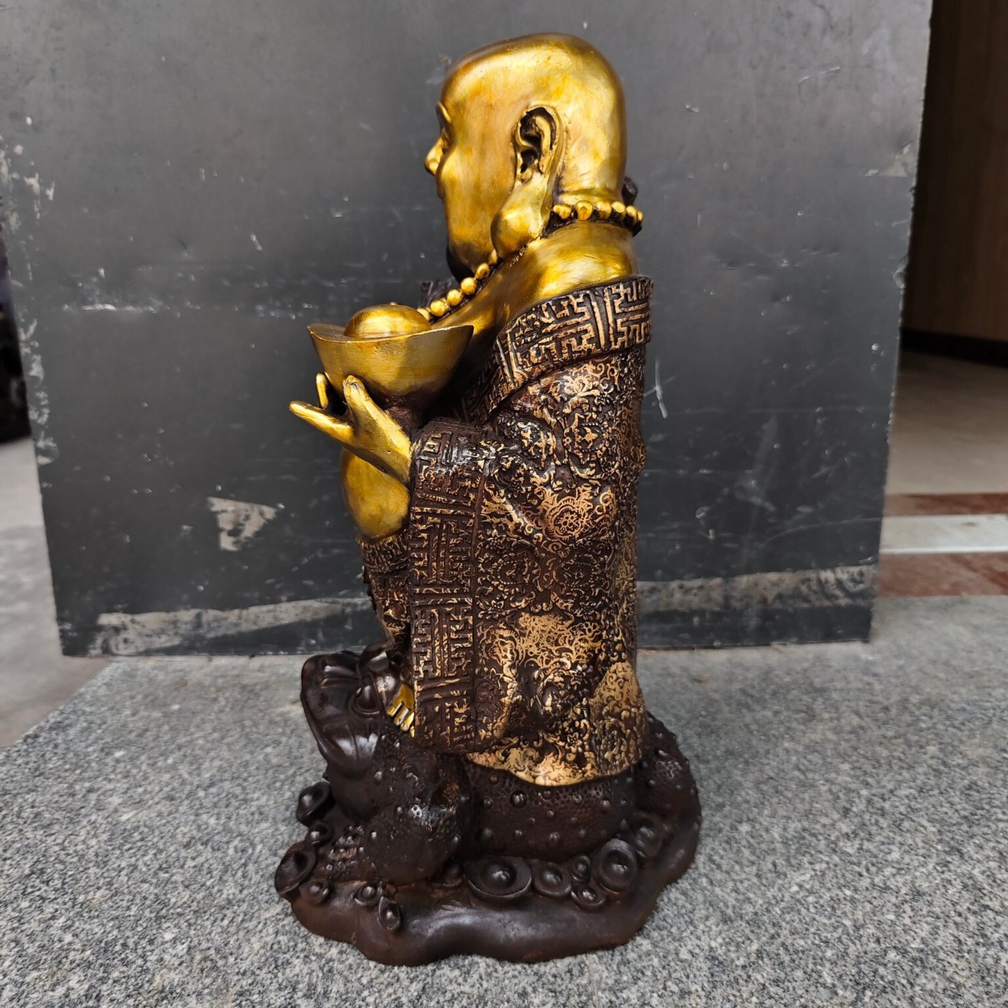 Chinese antique pure copper Maitreya Buddha